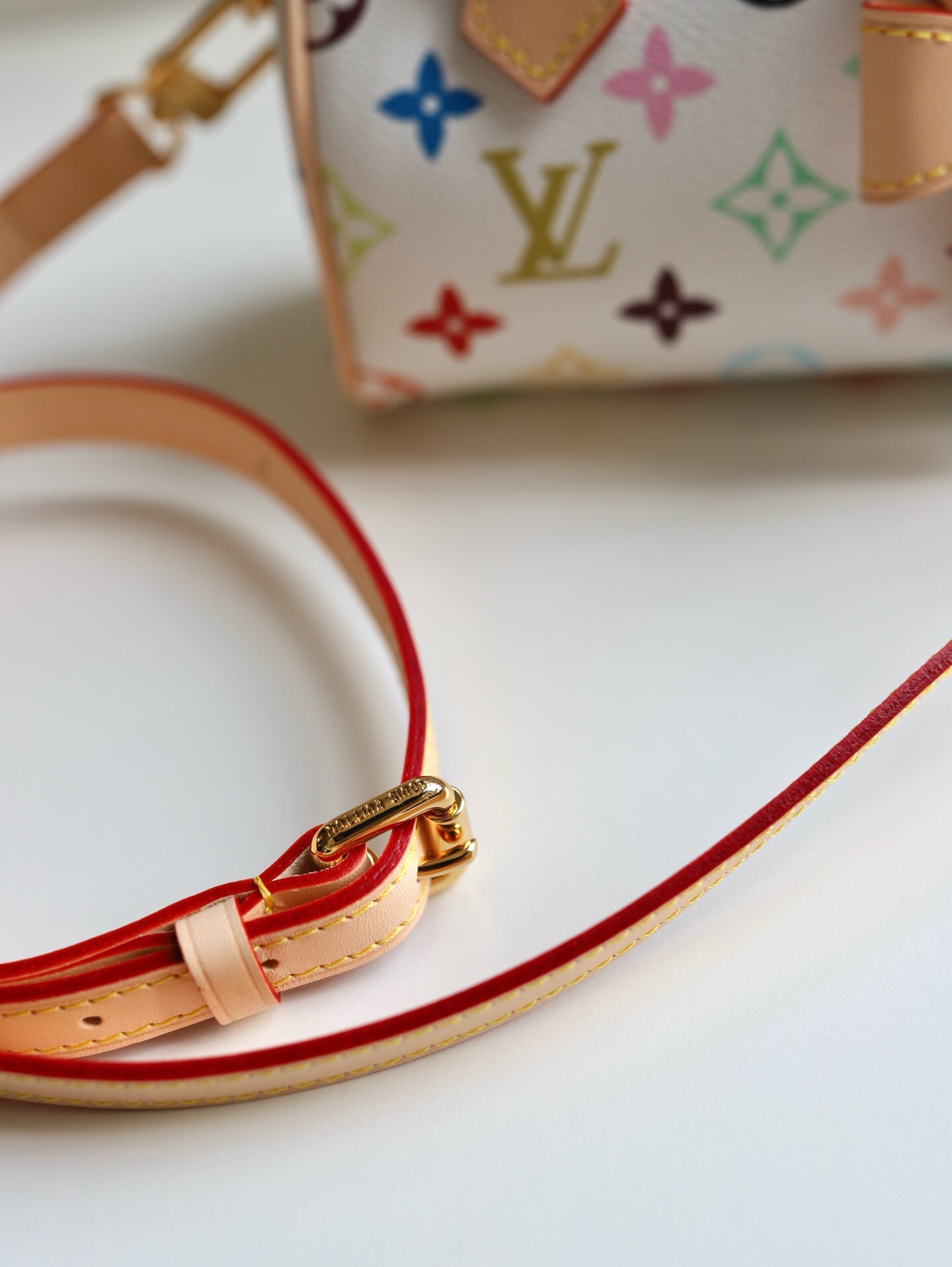 Takashi Murakami Triple Three Colors Collection | Bright White Tri-Color | New Season Trendy NANO SEEDY Mini Bag