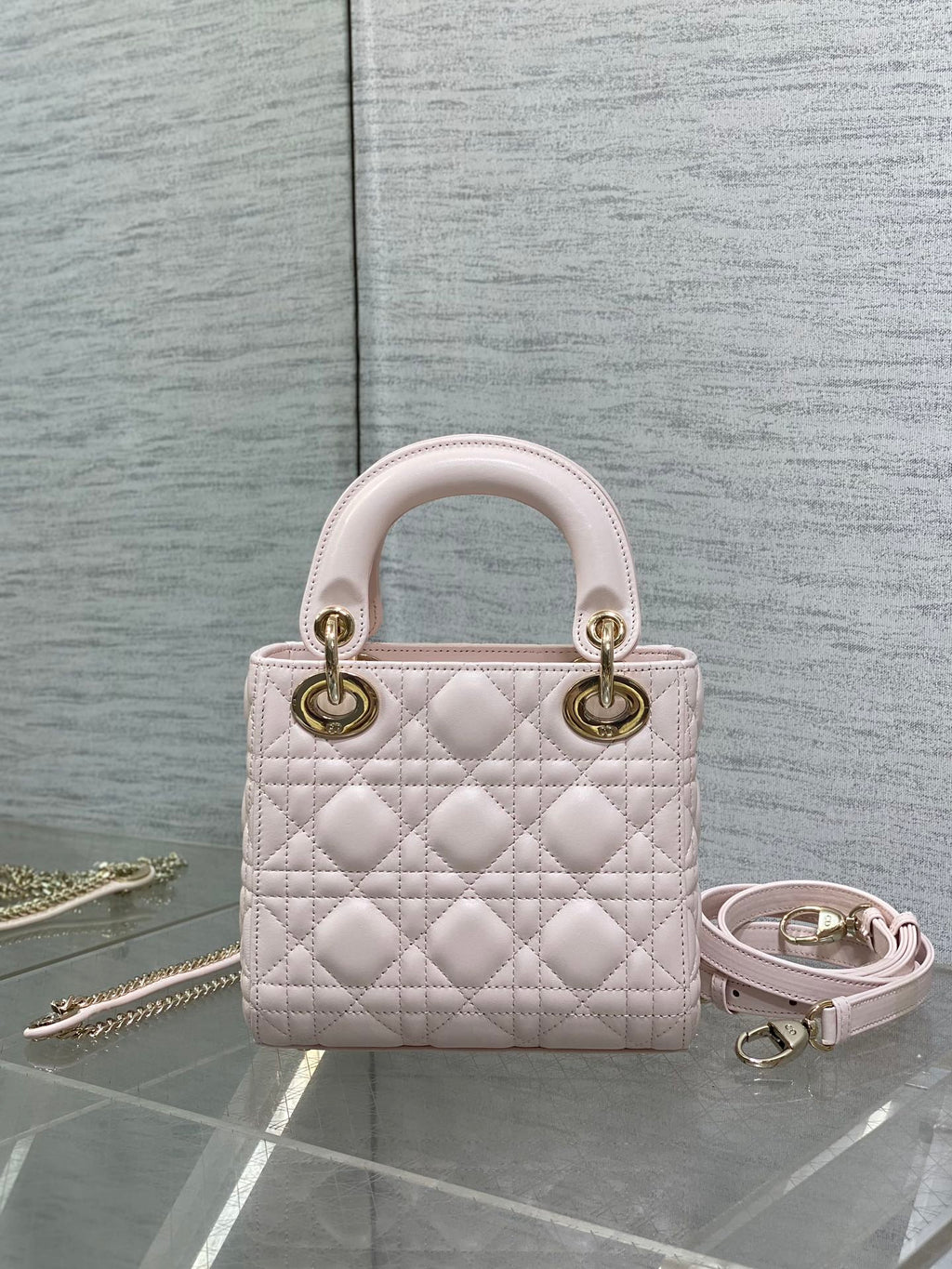 Genuine Leather + Sheepskin Fur Lining | Classic Lady Dior-inspired Mini Bag 17cm Crossbody/Handbag Elegant Ins-style Must-Have