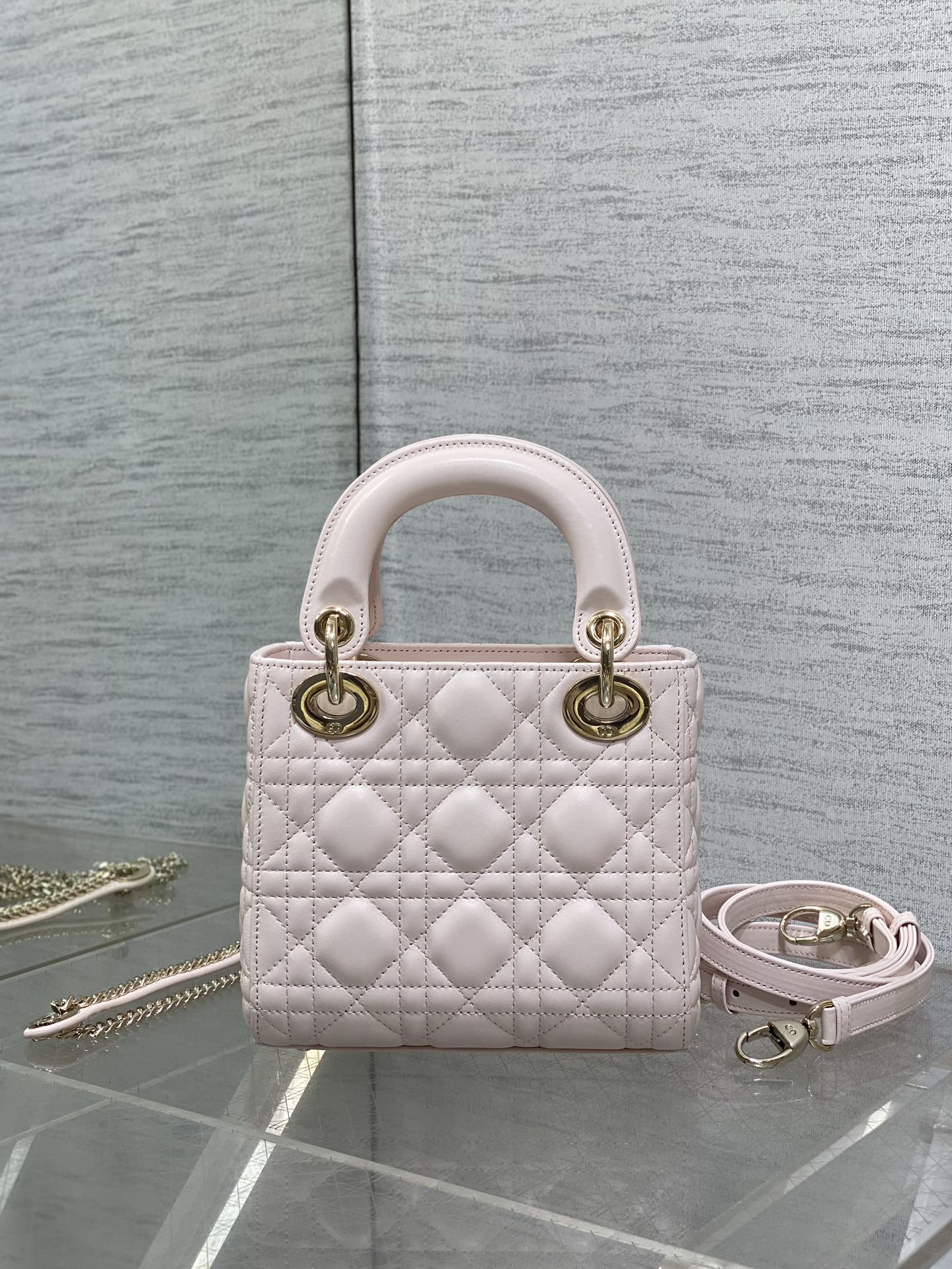 Genuine Leather + Sheepskin Fur Lining | Classic Lady Dior-inspired Mini Bag 17cm Crossbody/Handbag Elegant Ins-style Must-Have