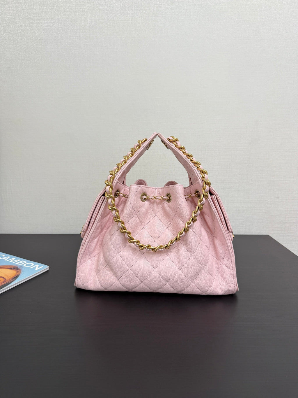 [Season's Hottest] Adjustable Chain Genuine Leather HOBO Bucket Bag - 25C In Stock, Large Capacity Travel Crossbody 30*26*14cm