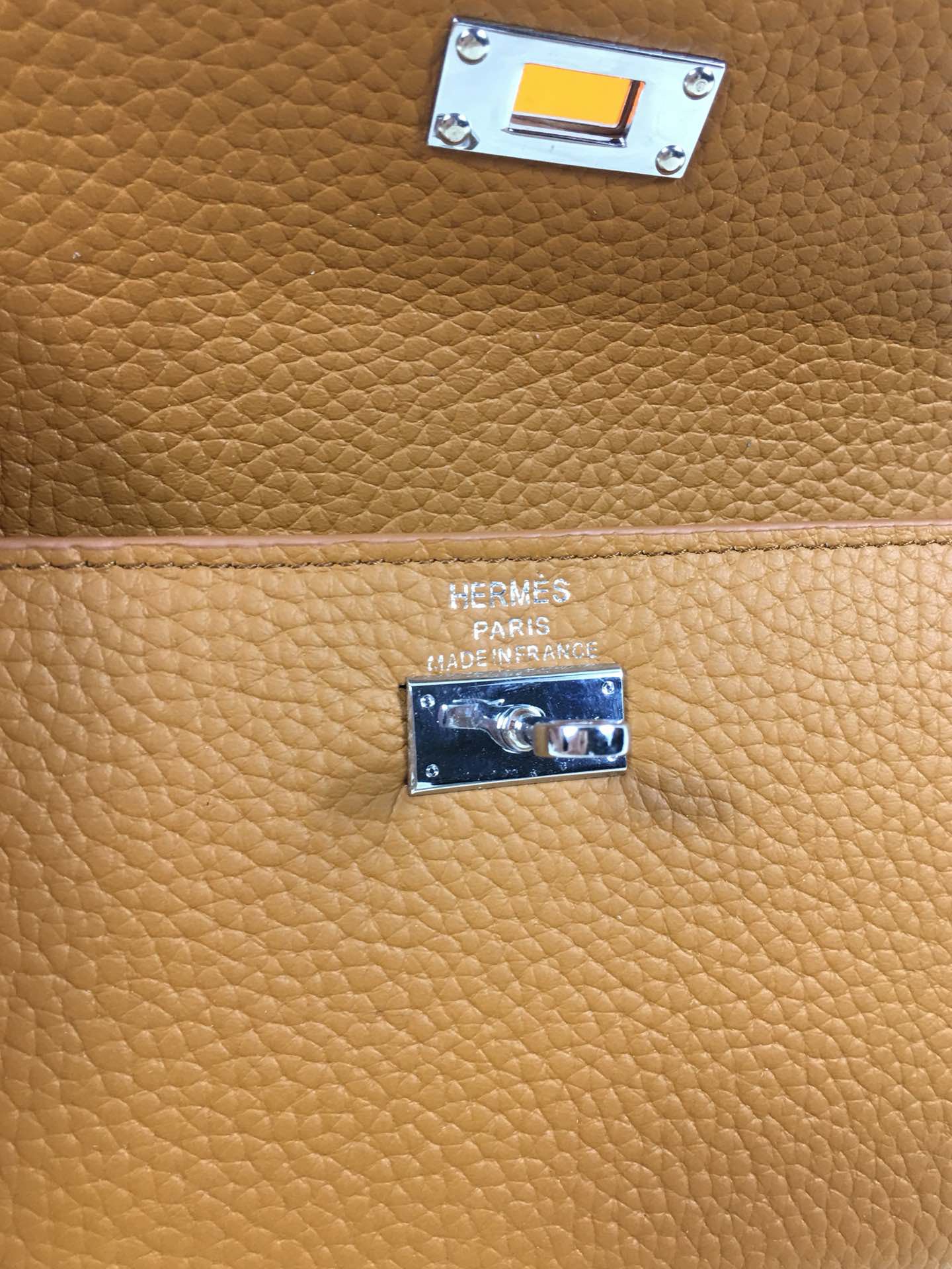 Hermès-Inspired 538# Pebbled Leather Bag | Luxury Crossbody with Imported Hardware & Ultra-Soft Texture