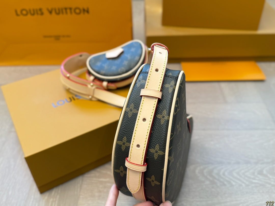 Louis Vuitton Pea Bag 2023 | Steel Upgraded Chip Edition with Detachable Coin Purse, 25x14cm Adorable Design