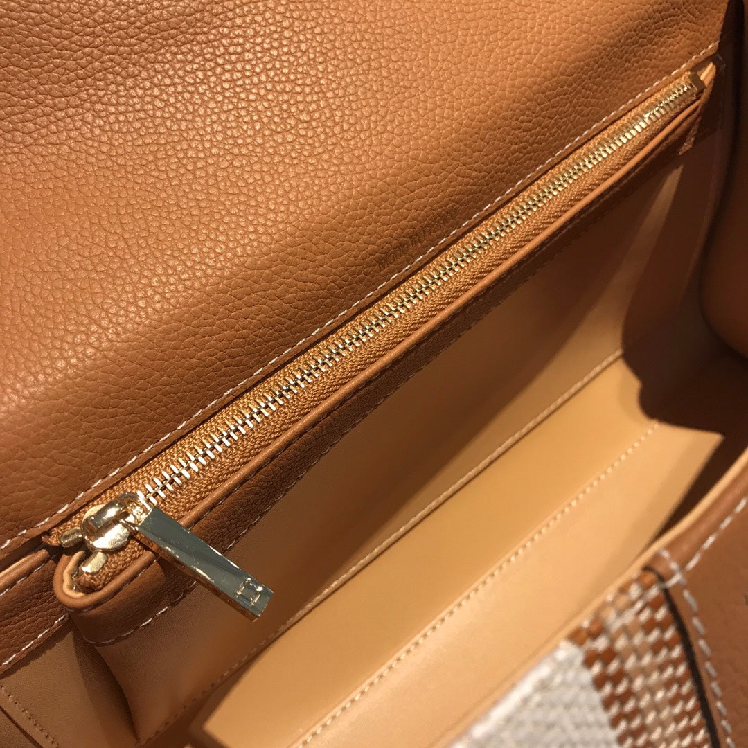 Artisan Handwoven Linen-Silk & Leather Accessory｜Hermès-Grade Materials｜Pure Craftsmanship｜Machine-Free Global Exclusive