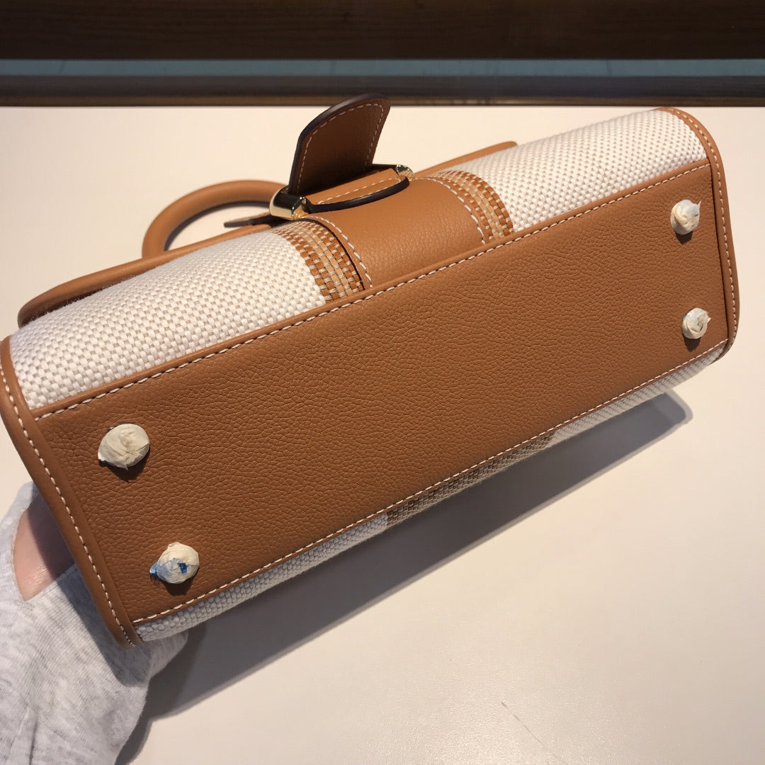 Artisan Handwoven Linen-Silk & Leather Accessory｜Hermès-Grade Materials｜Pure Craftsmanship｜Machine-Free Global Exclusive