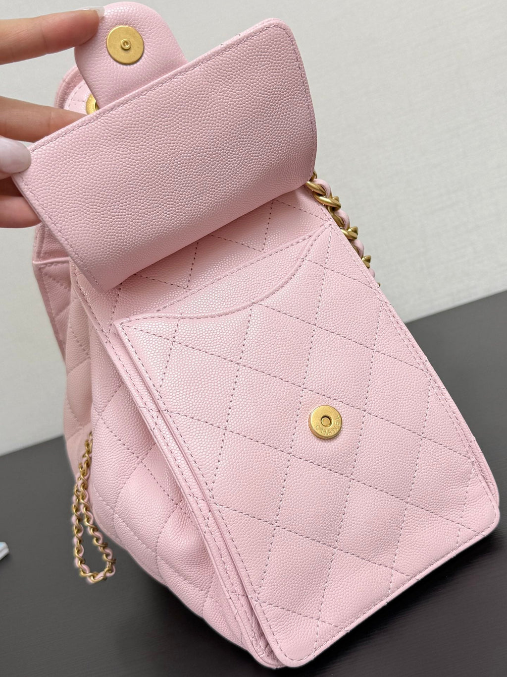 [Season's Hottest] Adjustable Chain Genuine Leather HOBO Bucket Bag - 25C In Stock, Large Capacity Travel Crossbody 30*26*14cm