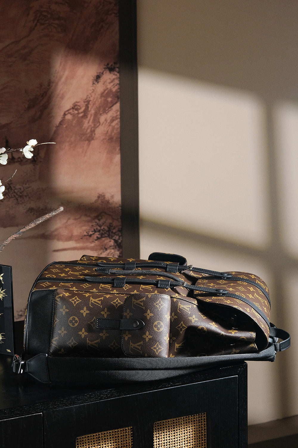 LV CHRISTOPHER 850 Chip Diamond Code Backpack | Unisex French Genuine Leather 24K Gold Hardware | Retro Outdoor Travel Commuter Bag