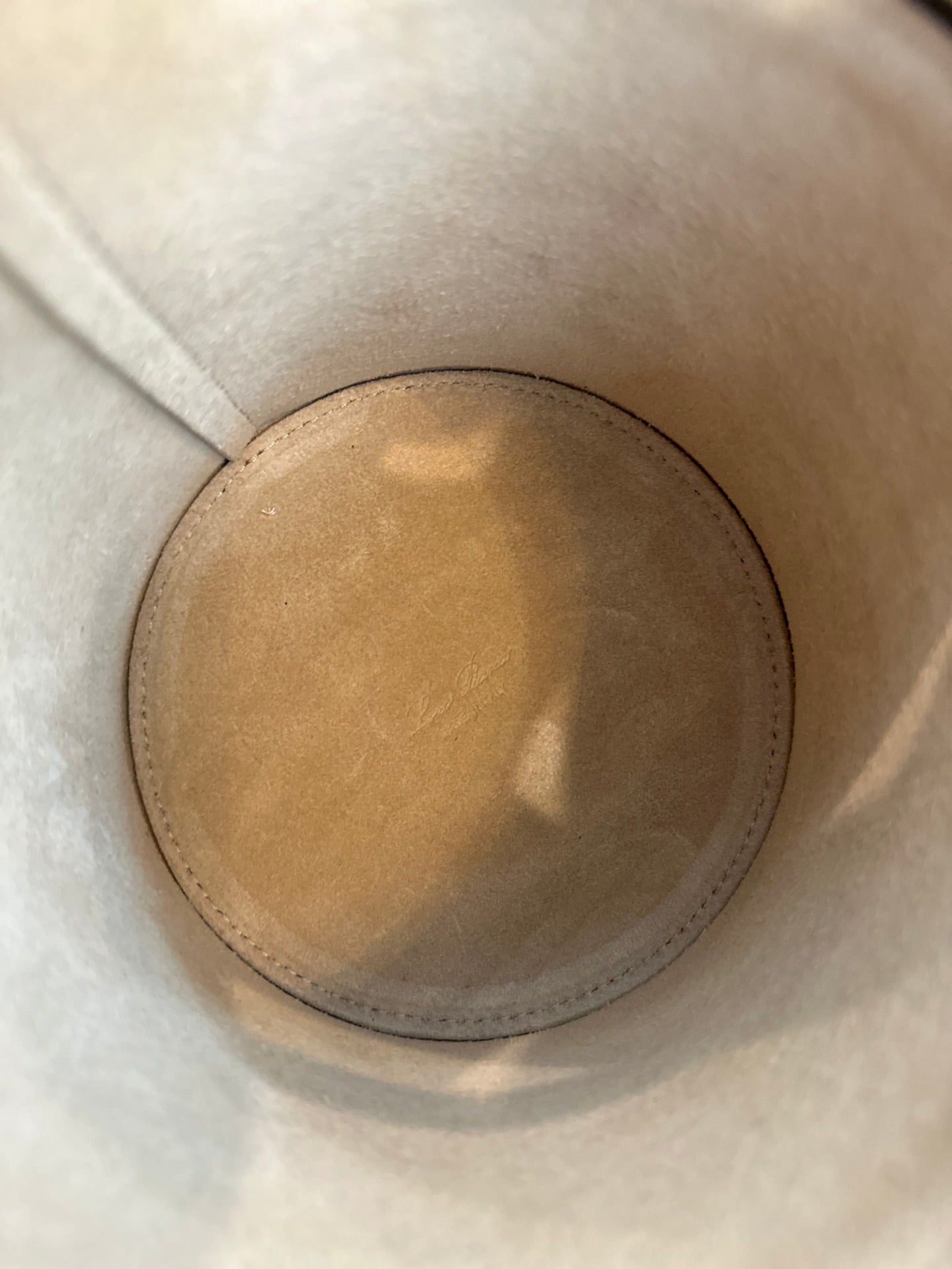 Loroana Extracase Round Barrel Bag  Italian Genuine Leather Palm Grain Steel Hardware 12*12*16cm