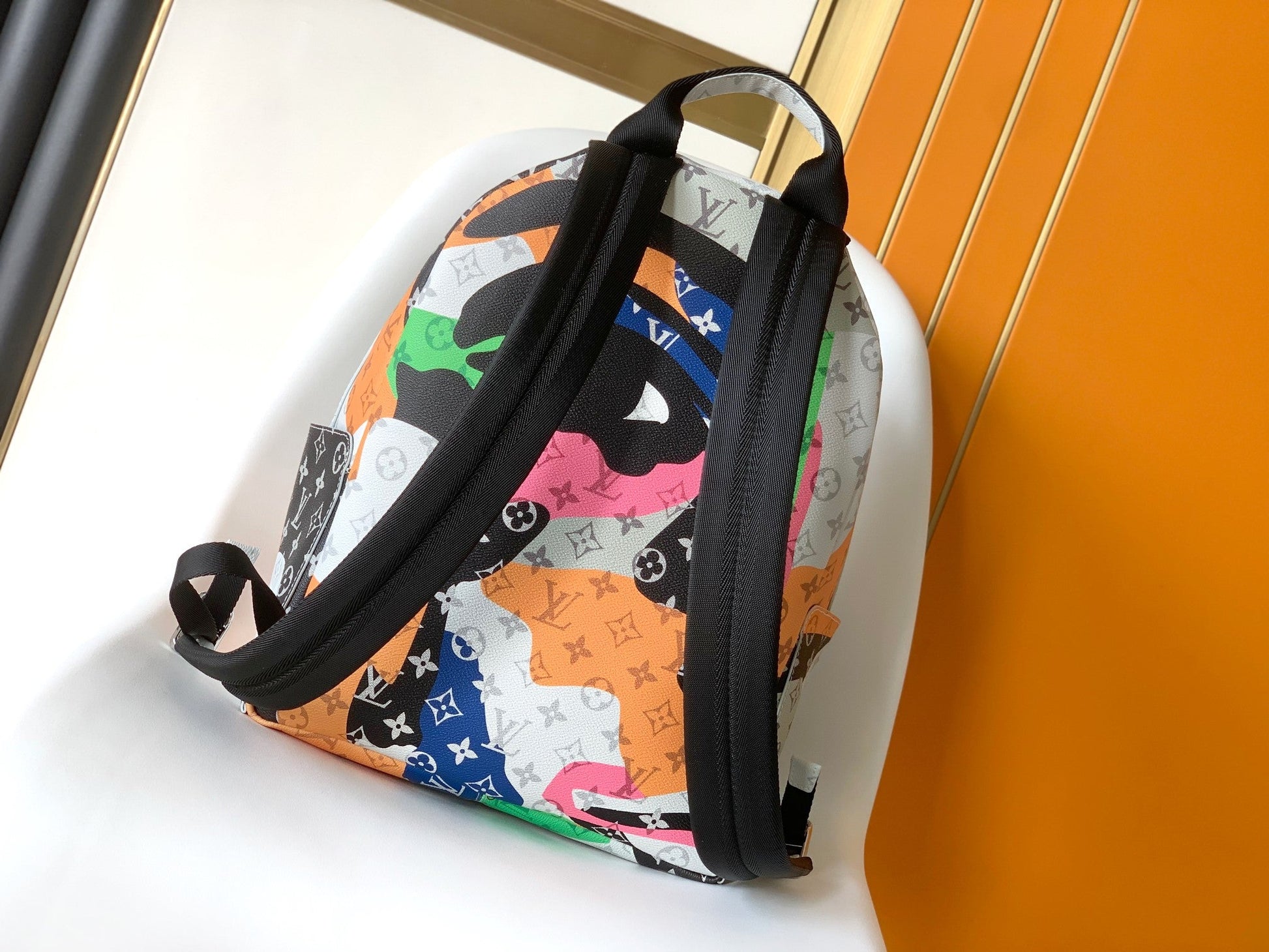 Louis Vuitton Discovery Small Backpack - Rtrait Collection | Monogram Canvas & Leather Trompe-l’œil Eye Design