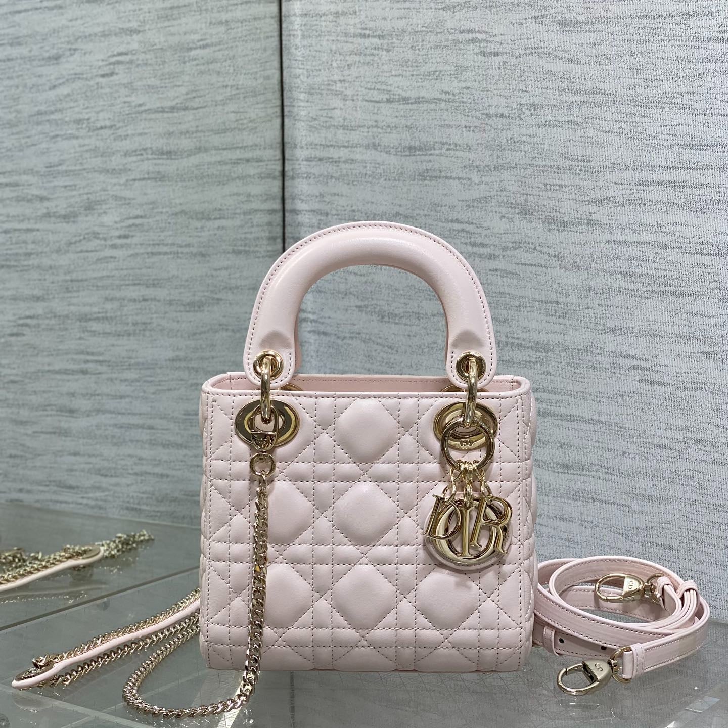 Genuine Leather + Sheepskin Fur Lining | Classic Lady Dior-inspired Mini Bag 17cm Crossbody/Handbag Elegant Ins-style Must-Have