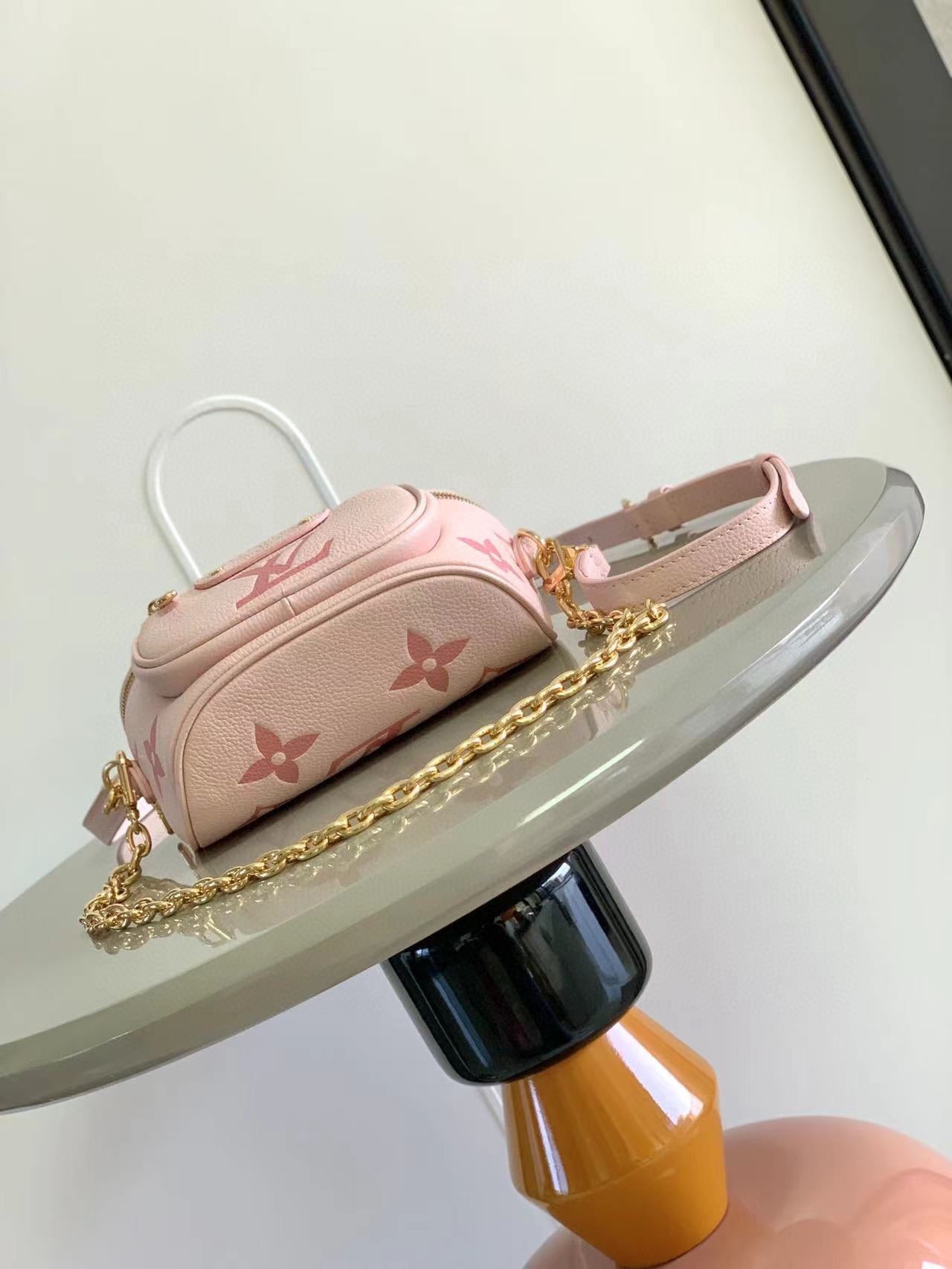 Louis Vuitton Mini Bumbag Gradient 17x12x9.5cm | Monogram Empreinte Leather, Detachable Chain & Adjustable Strap