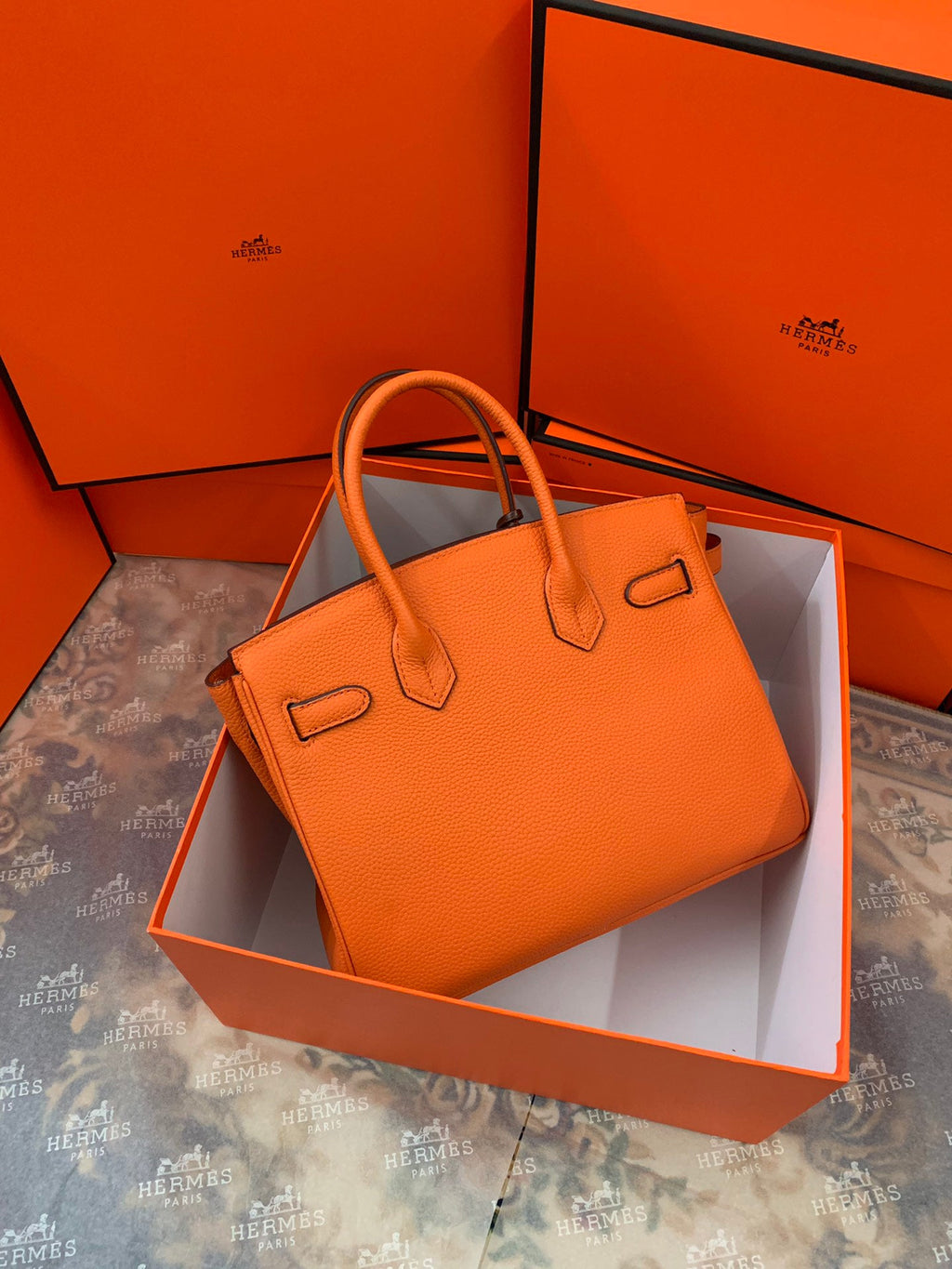 ✨Grained Texture Hermès Birkin Two-Tone Handbag | Imported TOGO Calfskin | Premium Hardware | 25/30/35cm Sizes💼