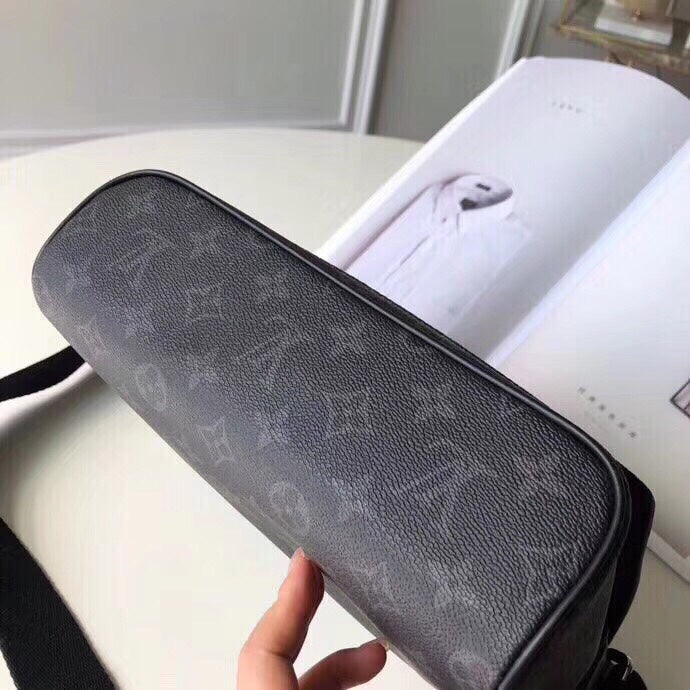 Top Original Men's Crossbody Bag Small 22x25x8cm Monogramme Eise Canvas Adjustable Strap Magnetic Closure (Full Packaging Included)