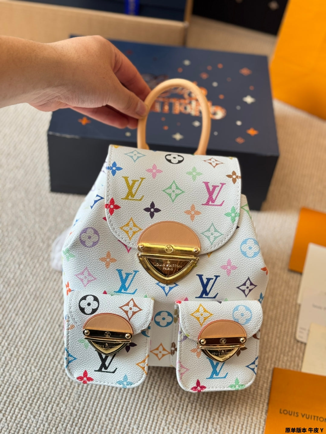 Louis Vuitton 2025 New Duma Mini Backpack 20.24cm | Premium Cowhide, Monogram Canvas, Original Craftsmanship