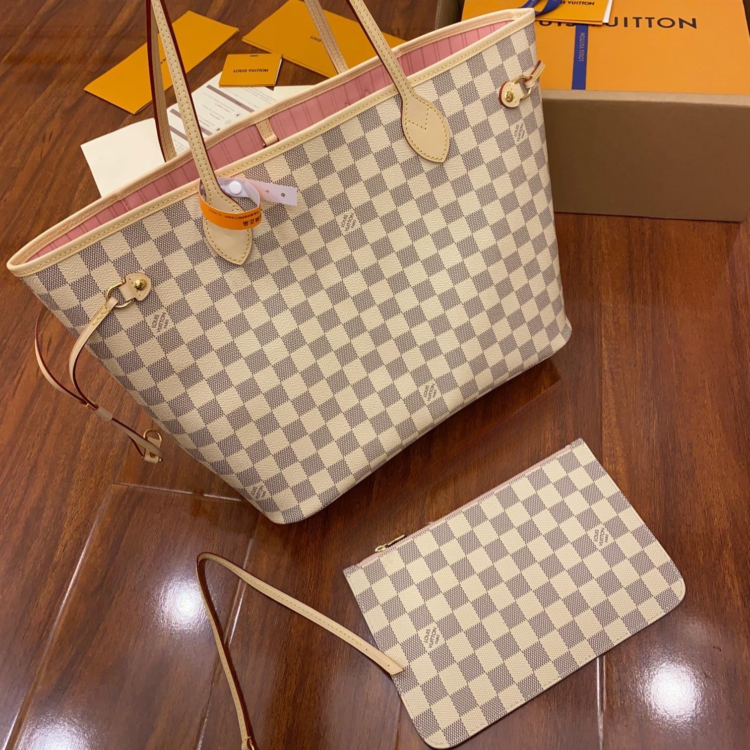 Italian Diamond-Patterned Grade-A Vegetable-Tanned Leather Bag (Dynamic UID Chip) 31x28x14CM | 9th Gen Upgrade with Gift Box