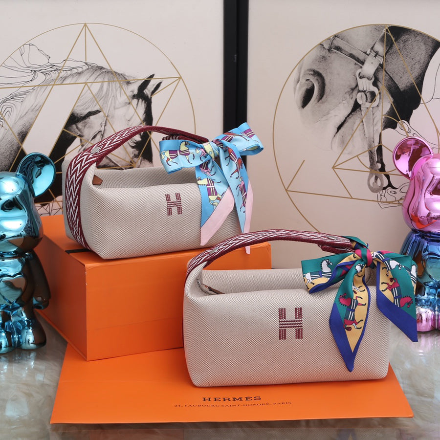 HERMÈS Trousse Bride-A-Brace Pochette | New Colorway with Enamel Bridle Closure | Limited Edition