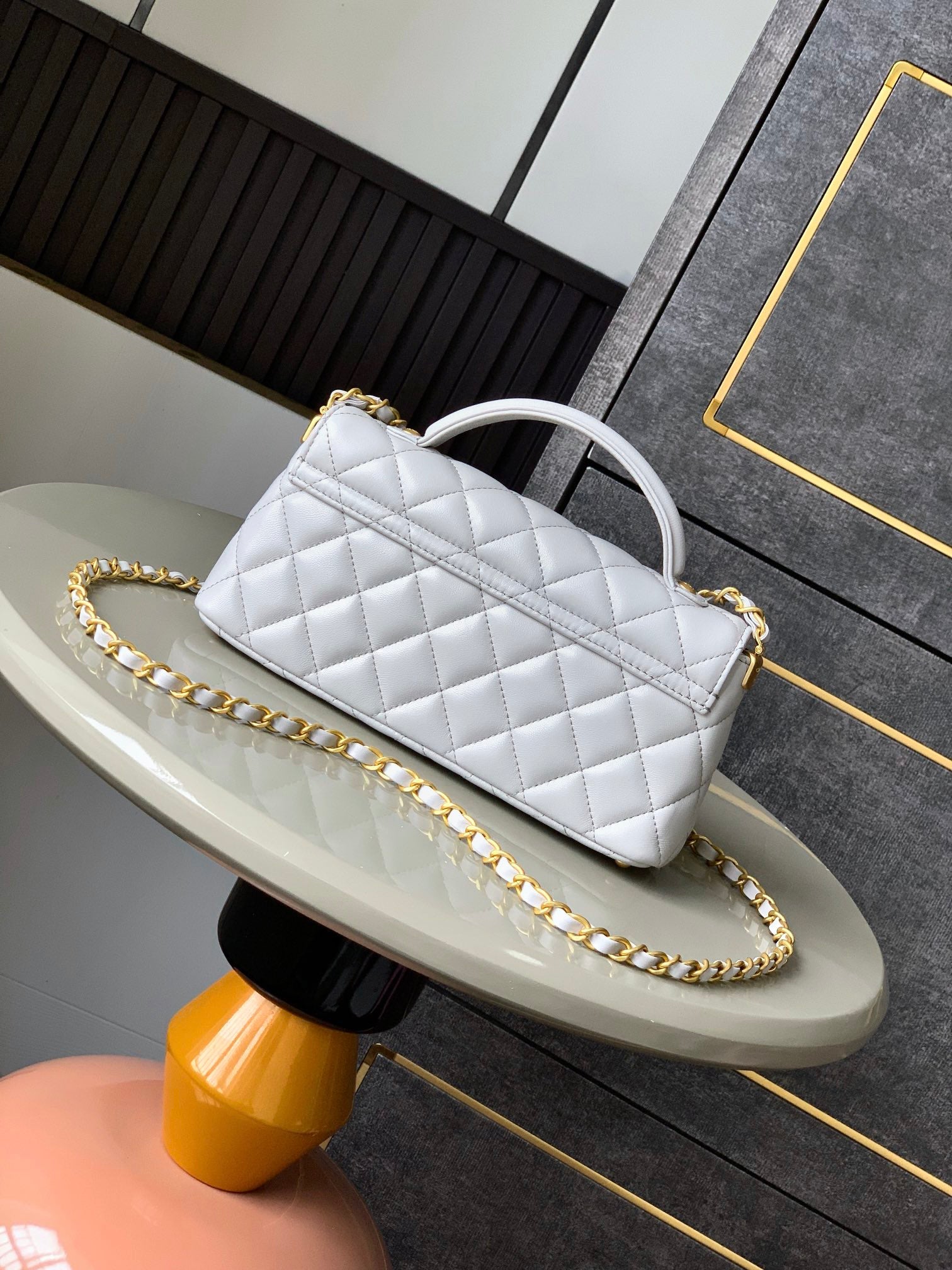 【MINI OHANEL🚩SS2025】Vintage Black-Gold Kelly Bag - 3-Way Convertible Luxury Handbag (12x22x6cm) with Premium Hardware