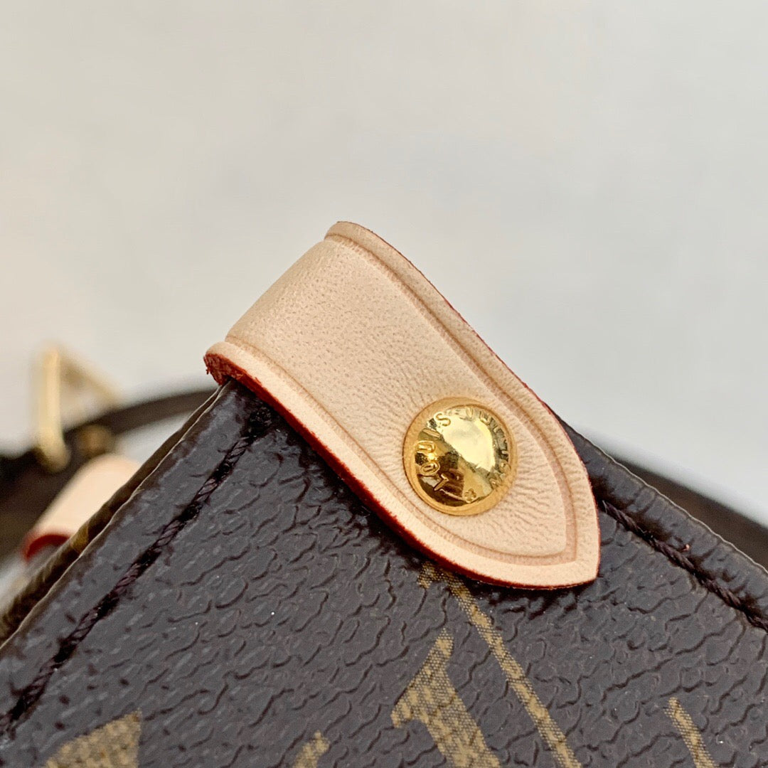 Full Set Packaging  Designer Inspired Sac Plat Mini Tote Bag 20cm - Embossed Canvas Work Bag with Detachable Strap