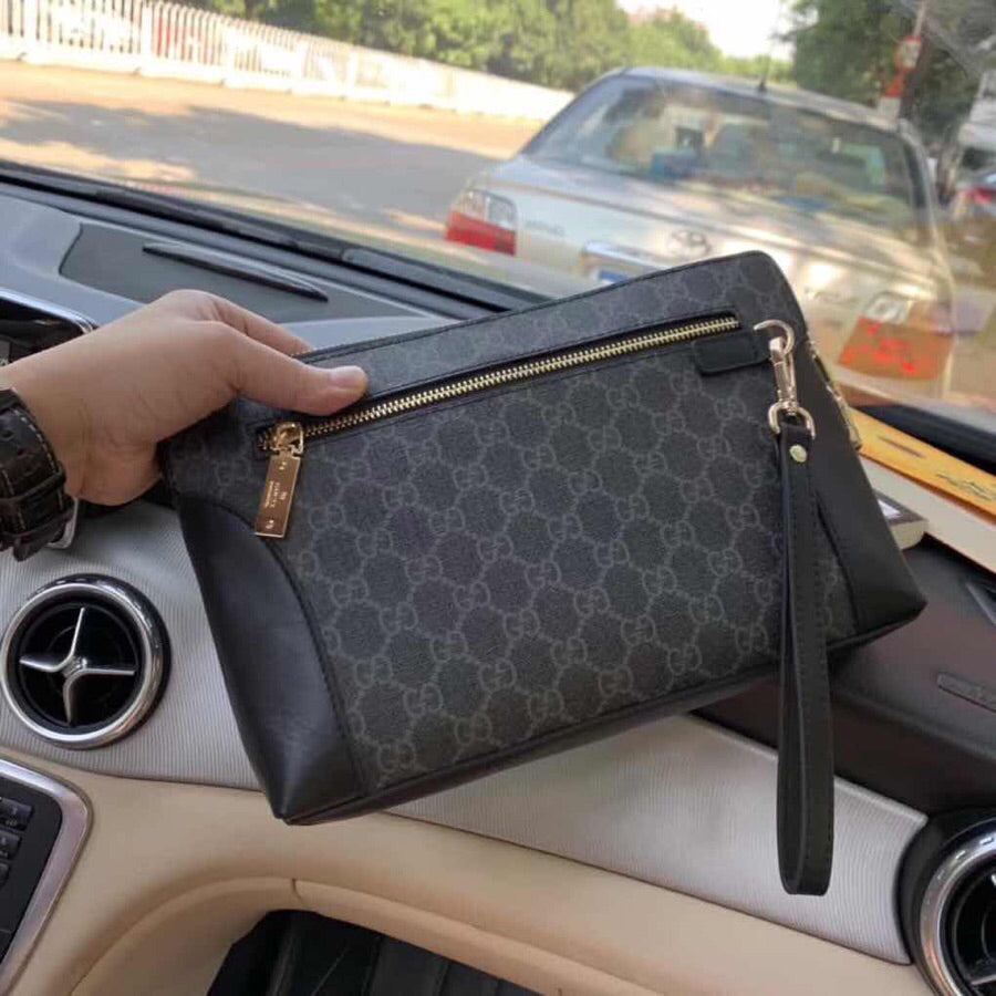 Men's Italian Leather Crossbody Bag | 28x18x3cm Slim Design | Built-in Combination Lock
