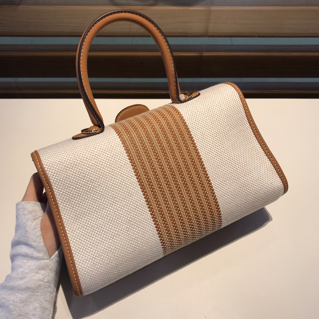Artisan Handwoven Linen-Silk & Leather Accessory｜Hermès-Grade Materials｜Pure Craftsmanship｜Machine-Free Global Exclusive