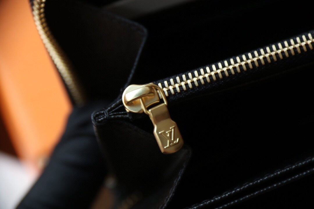 LV Ziy Zip Wallet - Giant Monogram Reverse Canvas & VVN Leather with Oversize LV Initials, 19.5cm Compact Design