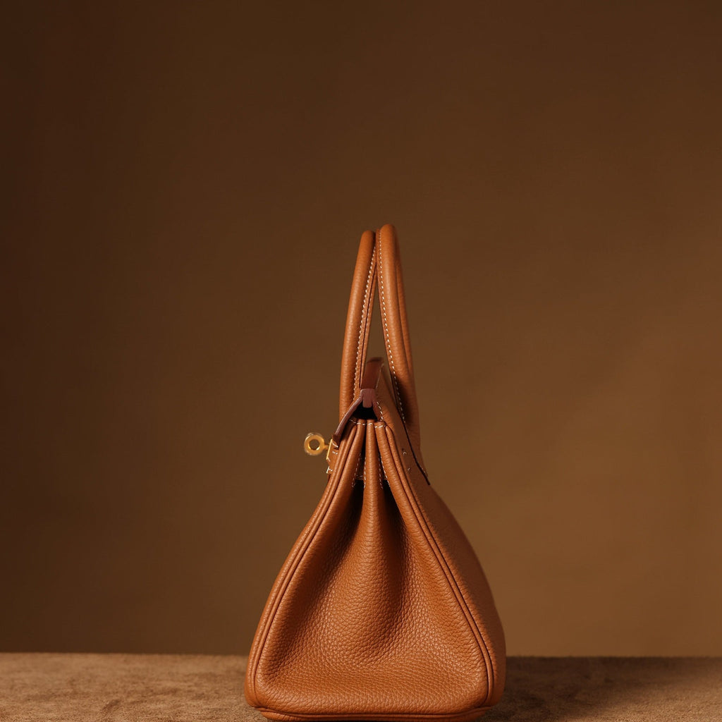 Hermès Birkin 25cm Gold Brown Gold Hardware | Original Togo Leather & European Craftsmanship  Exclusive Overstock