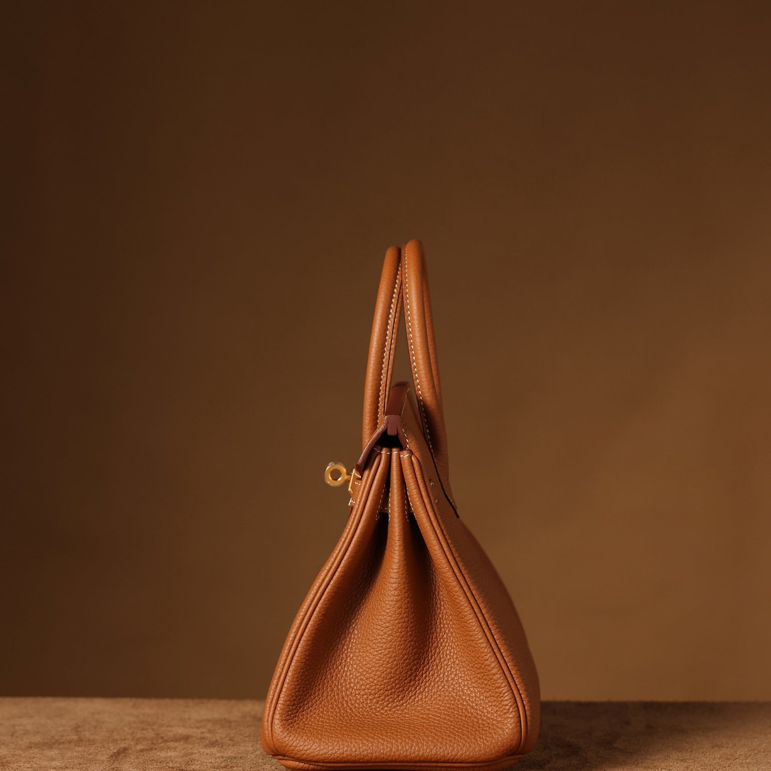 Hermès Birkin 25cm Gold Brown Gold Hardware | Original Togo Leather & European Craftsmanship  Exclusive Overstock