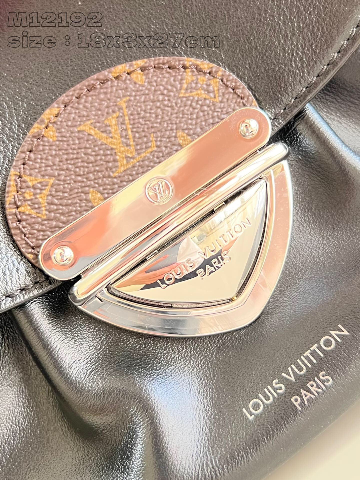 Louis Vuitton Sunset Vibe Bag | Glazed Lambskin Leather & Monogram Canvas Retro Shoulder Bag Detachable Strap Multi-Pocket Design
