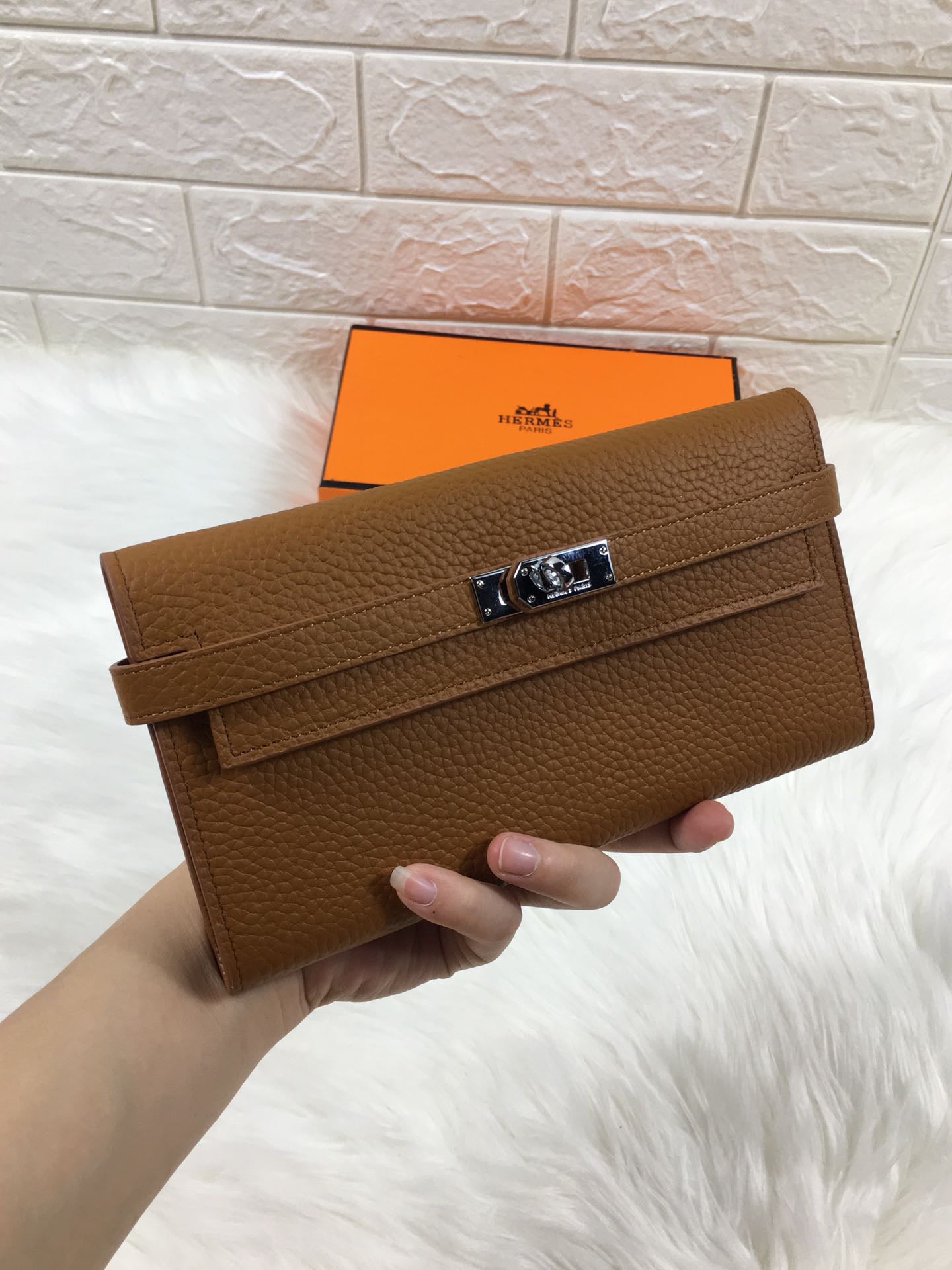 Hermès-Inspired 538# Pebbled Leather Bag | Luxury Crossbody with Imported Hardware & Ultra-Soft Texture