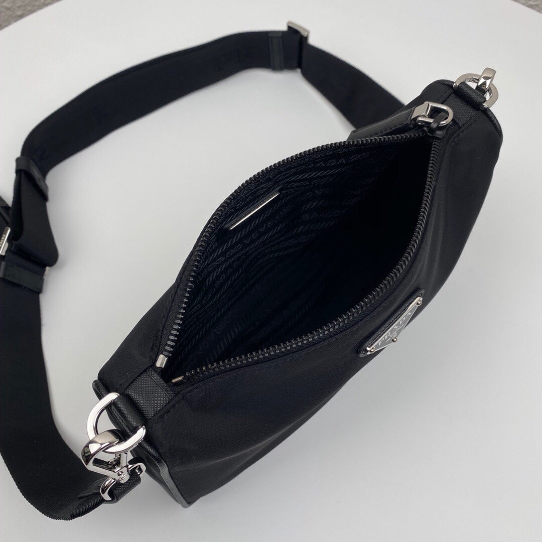 RADA Latest Men's Crossbody Shoulder Bag - Original Parachute Fabric & Premium Leather | Mini Charm Design | 18x24x6cm Luxury Casual & Business