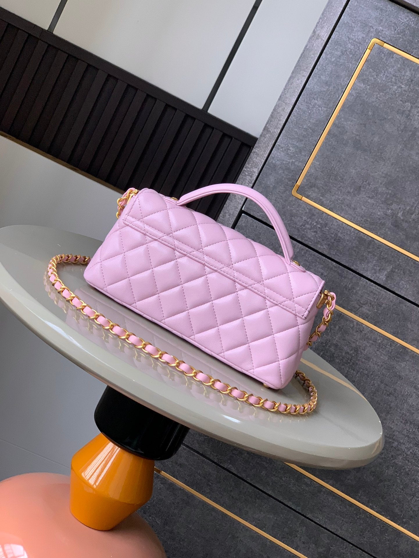 【MINI OHANEL🚩SS2025】Vintage Black-Gold Kelly Bag - 3-Way Convertible Luxury Handbag (12x22x6cm) with Premium Hardware