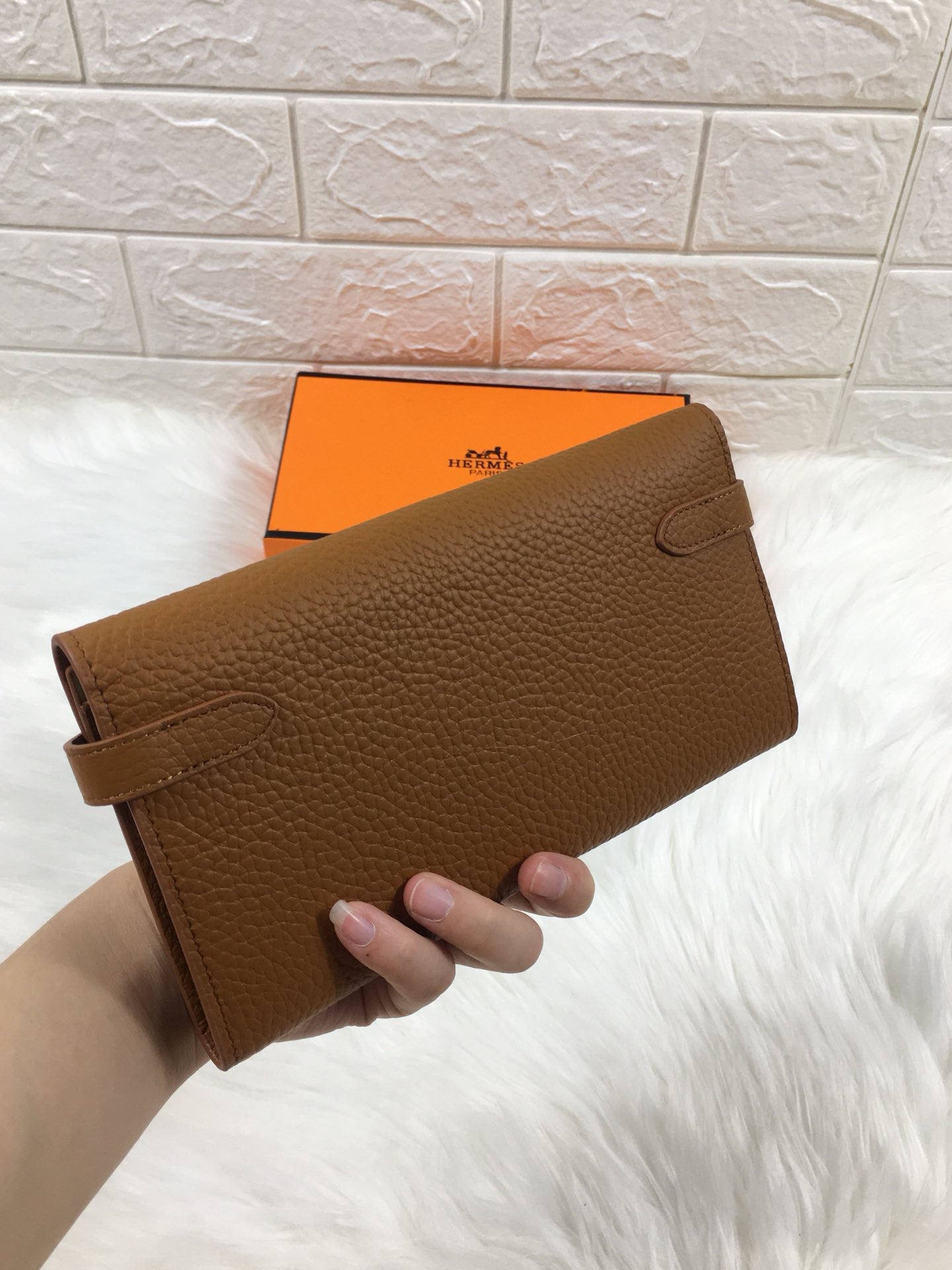 Hermès-Inspired 538# Pebbled Leather Bag | Luxury Crossbody with Imported Hardware & Ultra-Soft Texture