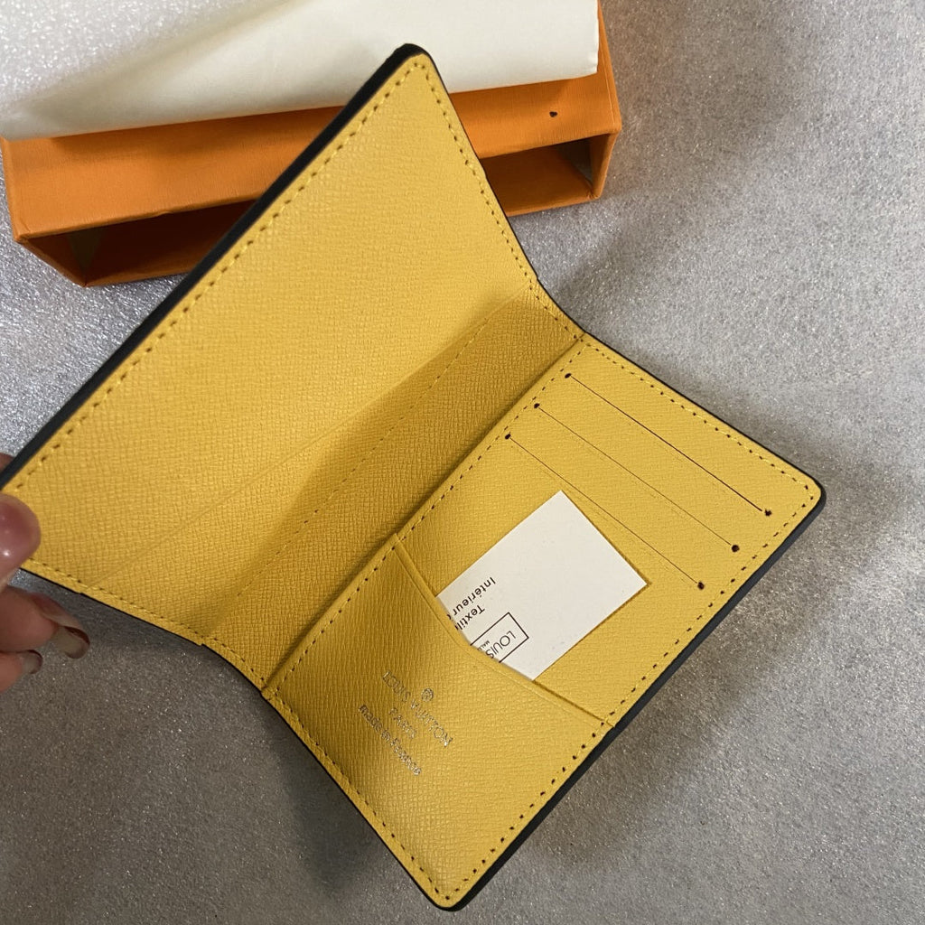 Louis Vuitton Damier Compact Card Holder | 7 Card Slots + Outer Pocket | Model M63144 | 7x11cm