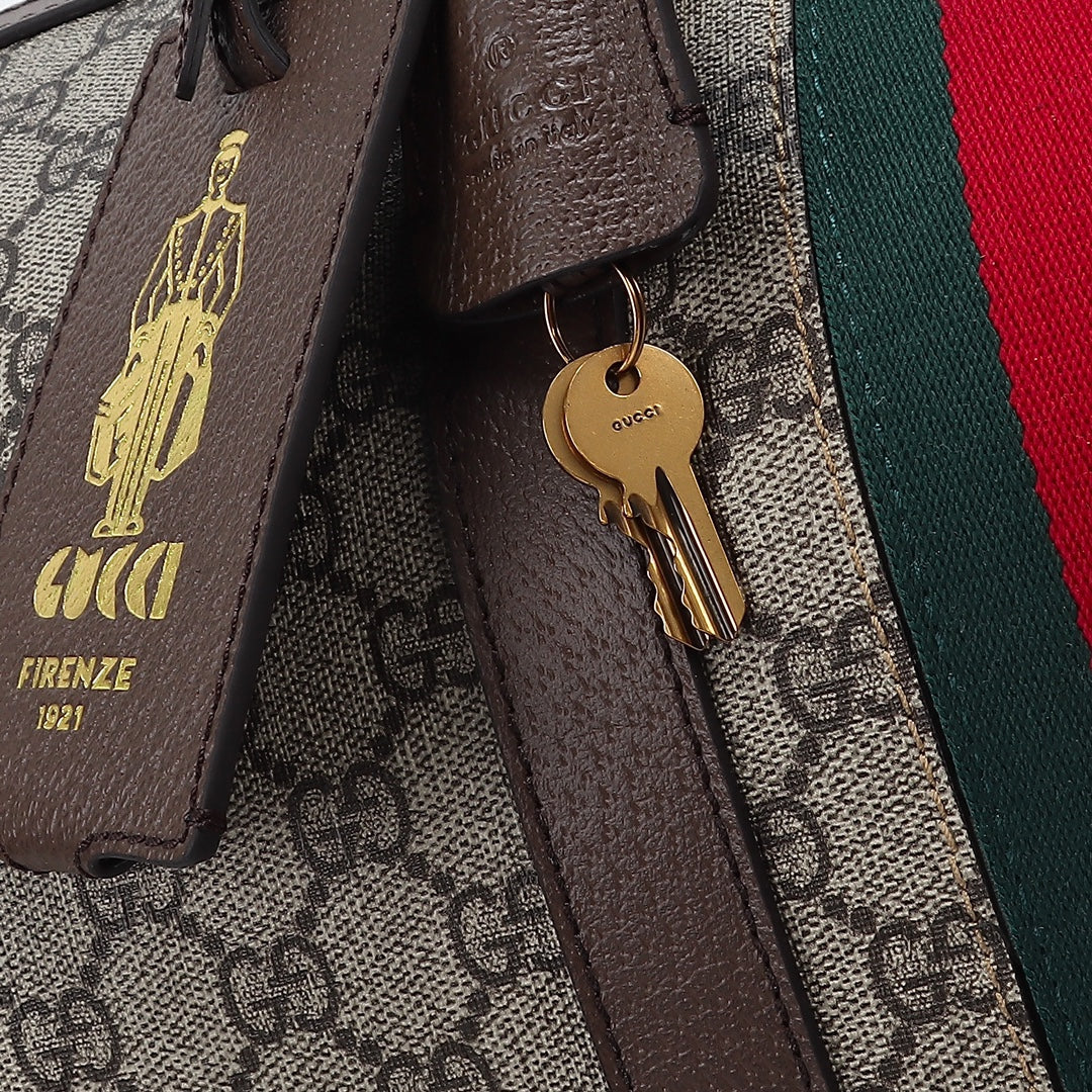 Savoy Large Travel Duffle Bag  Premium Canvas & Leather Trim  Adjustable Shoulder Strap  Dust Bag  Fast Shipping