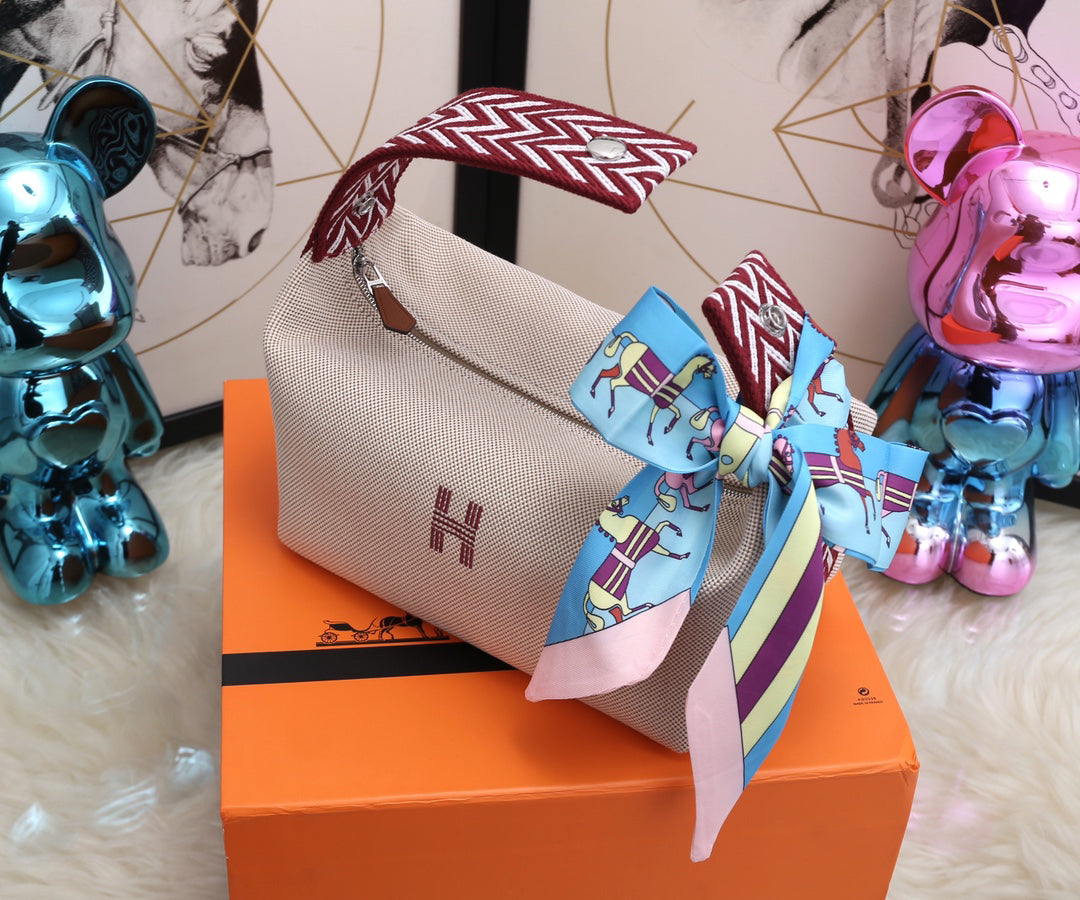 HERMÈS Trousse Bride-A-Brace Pochette | New Colorway with Enamel Bridle Closure | Limited Edition