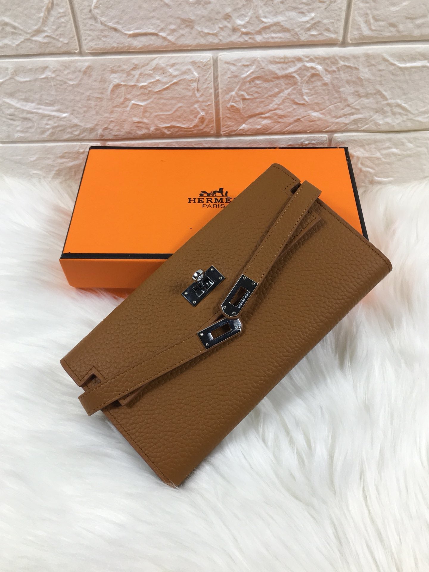 Hermès-Inspired 538# Pebbled Leather Bag | Luxury Crossbody with Imported Hardware & Ultra-Soft Texture