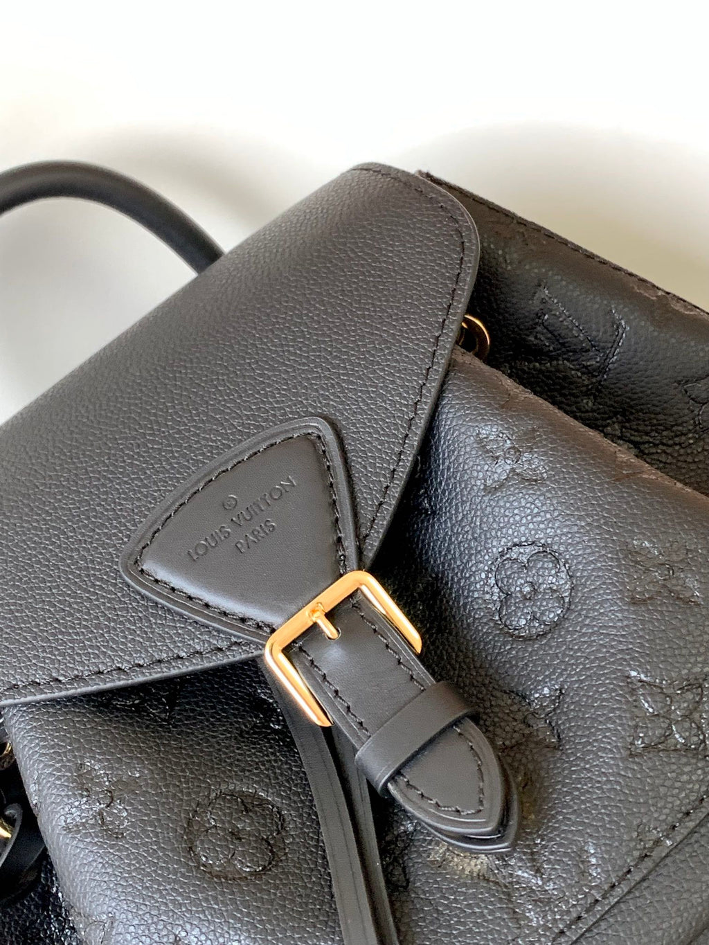 Louis Vuitton Montsouris 1994 Re-Edition Backpack | Monogram Empreinte Embossed Leather | Vintage Metal Buckle | Adjustable Strap