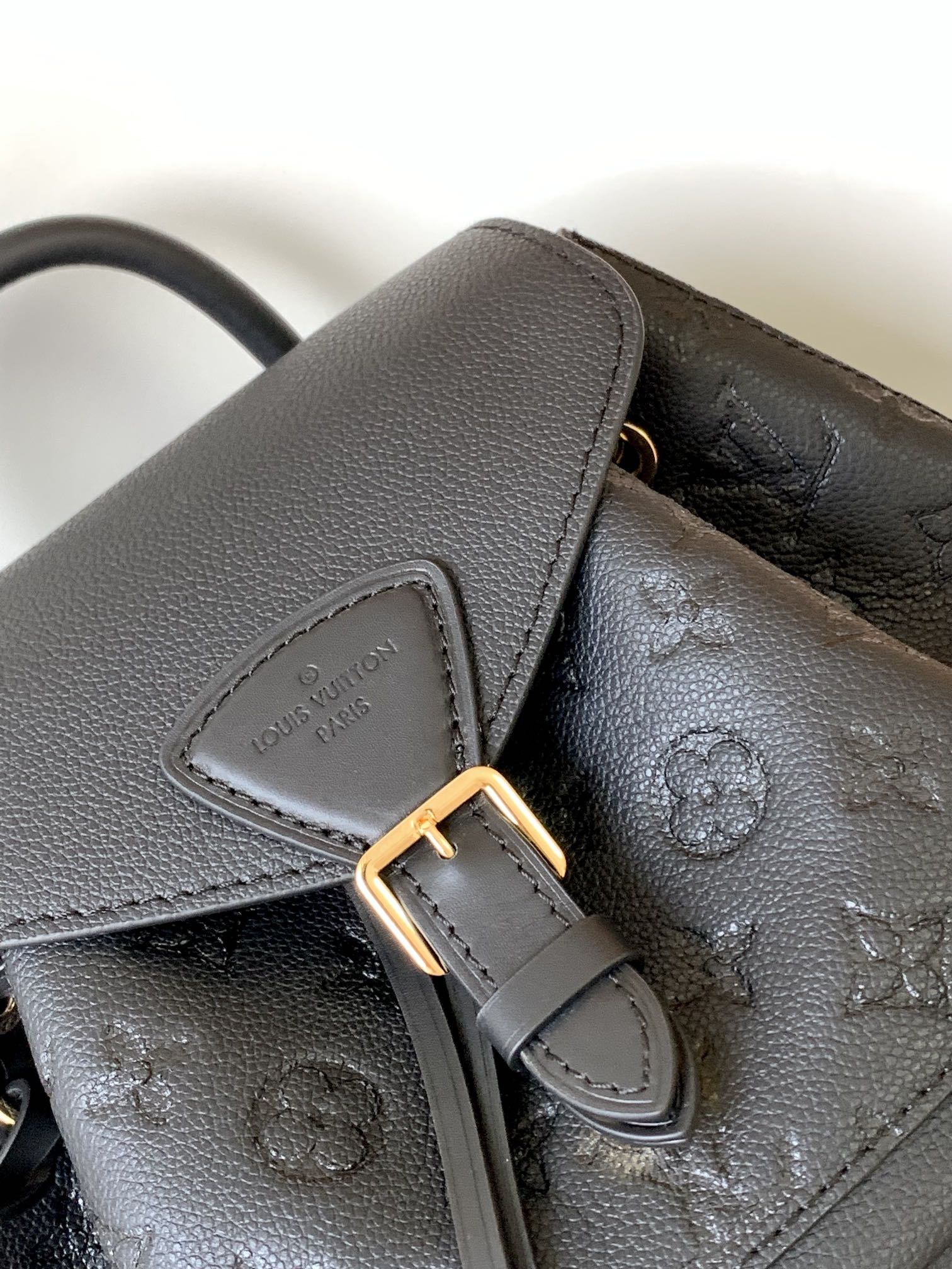 Louis Vuitton Montsouris 1994 Re-Edition Backpack | Monogram Empreinte Embossed Leather | Vintage Metal Buckle | Adjustable Strap