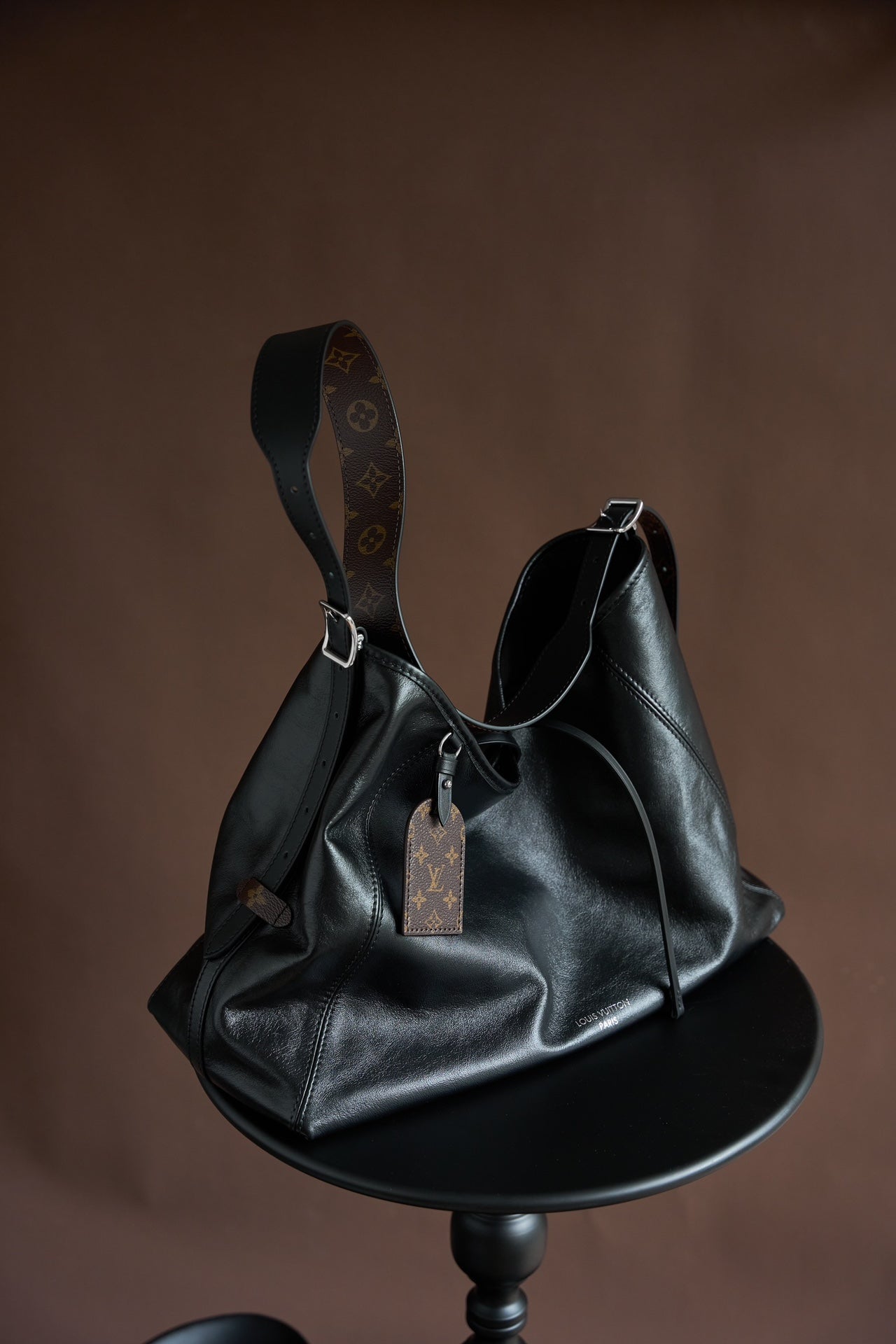CARRYALL DARK Handbag | Italy-Crafted Dynamic Chip Code | Original Light Gold Steel Hardware & Fabric | Exclusive Launch with Official Box