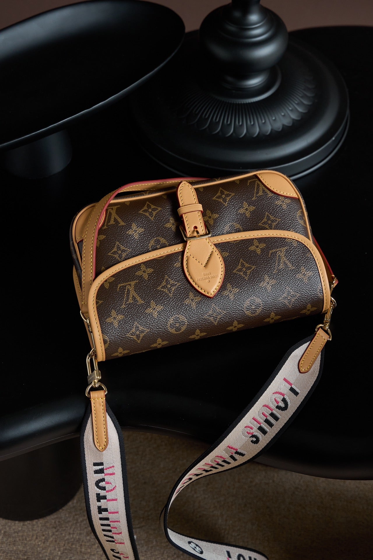 DIANE Handbag | France Dynamic Chip Code | Original Monogram Canvas & Gold Hardware | Exclusive Launch with Gift Box