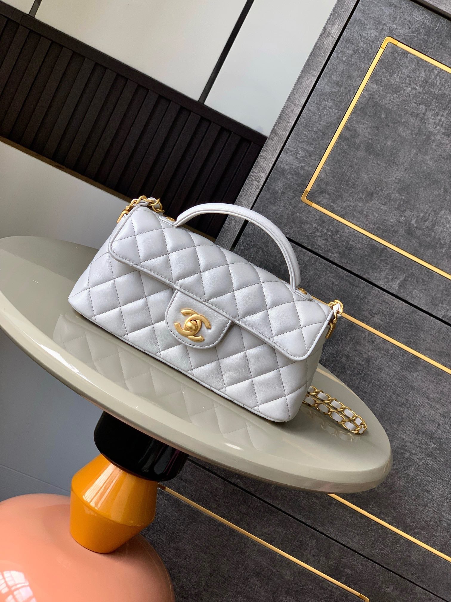 【MINI OHANEL🚩SS2025】Vintage Black-Gold Kelly Bag - 3-Way Convertible Luxury Handbag (12x22x6cm) with Premium Hardware