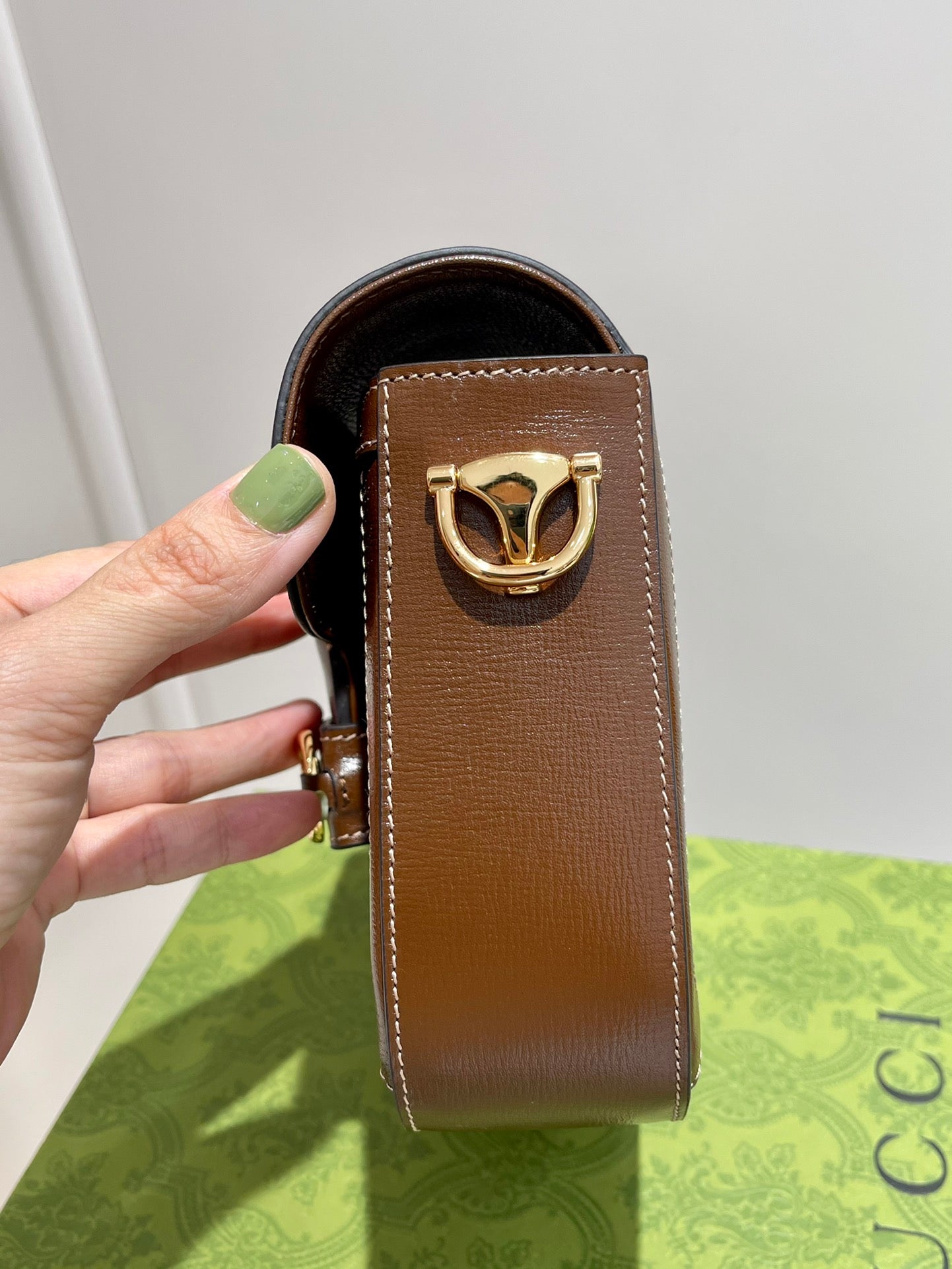 Gucci 1955 Mini Horsebit Bag – Vintage GG Canvas & Italian Leather 21x17cm Timeless Collector's Piece
