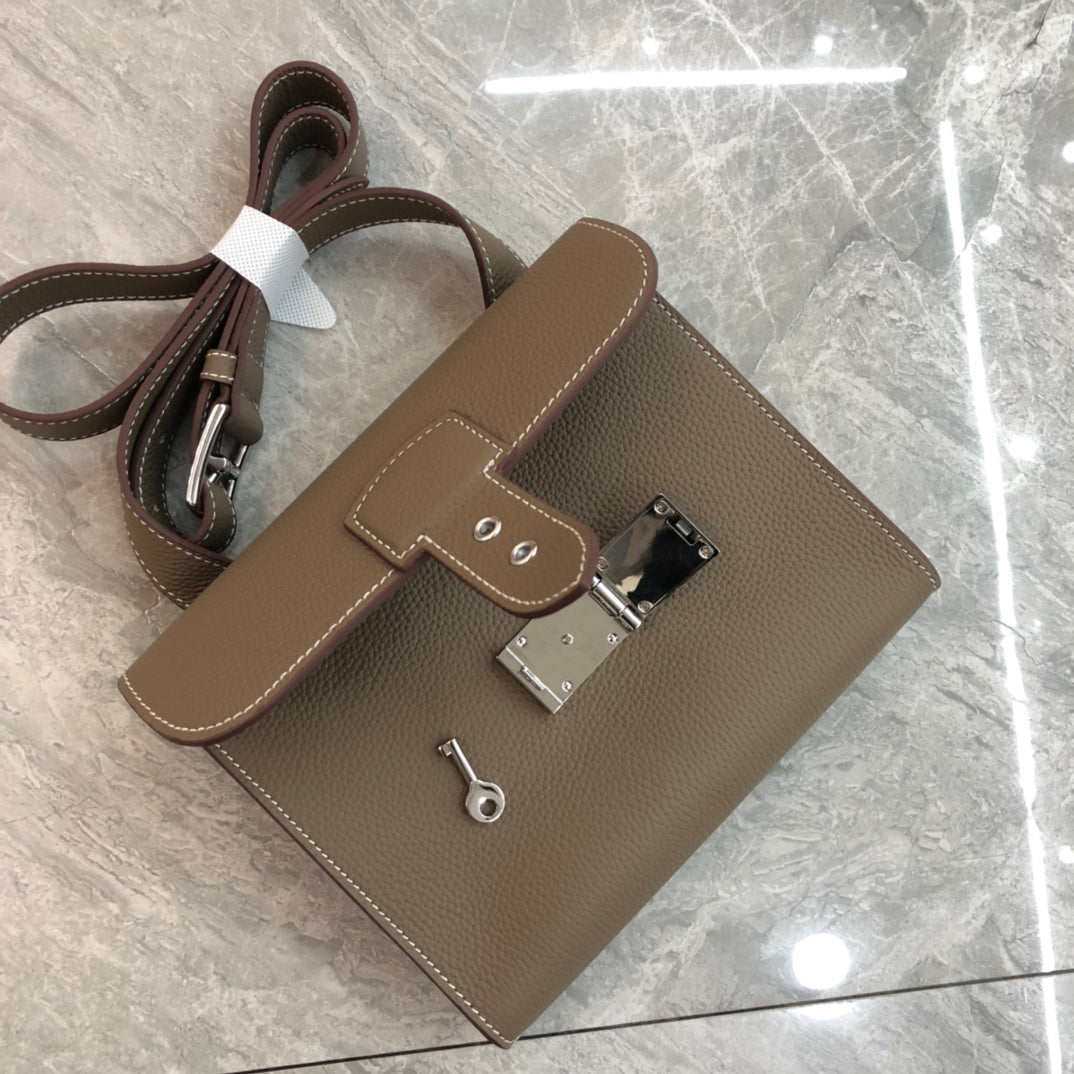 Hermès Depeches21 Messenger Bag New Release | Custom Hardware Unisex Crossbody | Compact 21×17×4cm