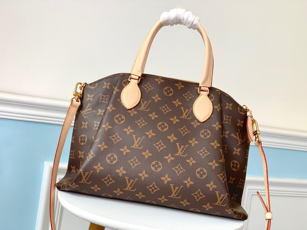 Louis Vuitton Rivoli MM Bag 36×26×19cm | 2019 Summer Monogram Canvas, Accordion Pleats, Full Packaging