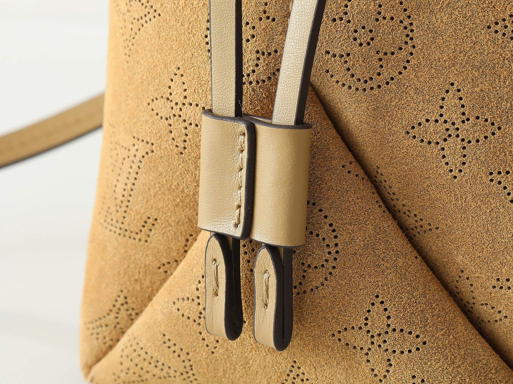 LV Ski Collection Bella Bag | Embroidered Suede Calfskin & Shearling Trim Shoulder Bag with Detachable Chain