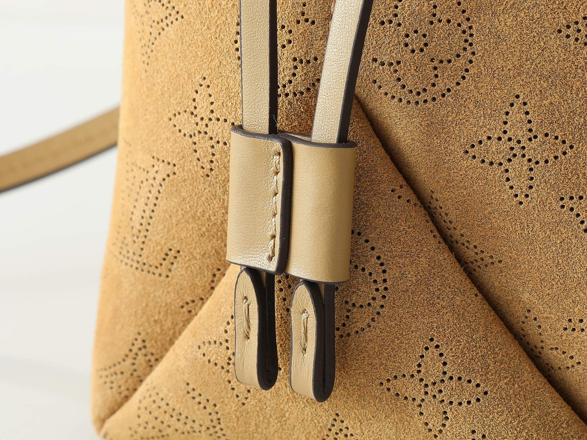 LV Ski Collection Bella Bag | Embroidered Suede Calfskin & Shearling Trim Shoulder Bag with Detachable Chain
