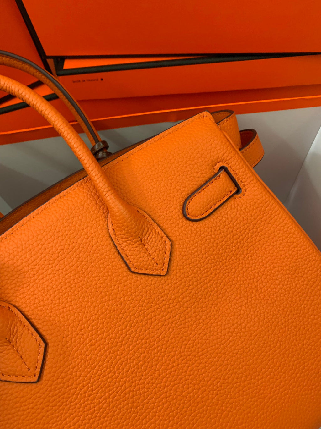 ✨Grained Texture Hermès Birkin Two-Tone Handbag | Imported TOGO Calfskin | Premium Hardware | 25/30/35cm Sizes💼