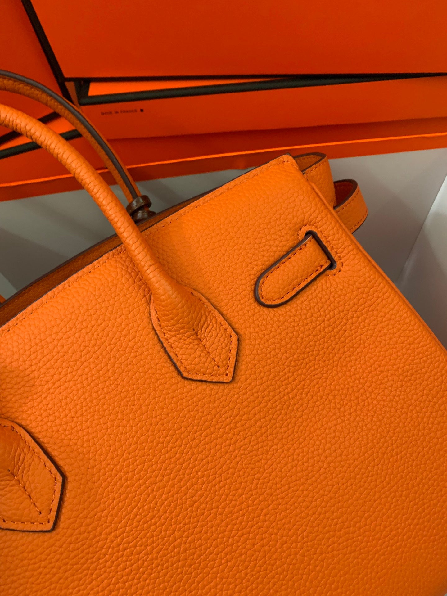 ✨Grained Texture Hermès Birkin Two-Tone Handbag | Imported TOGO Calfskin | Premium Hardware | 25/30/35cm Sizes💼