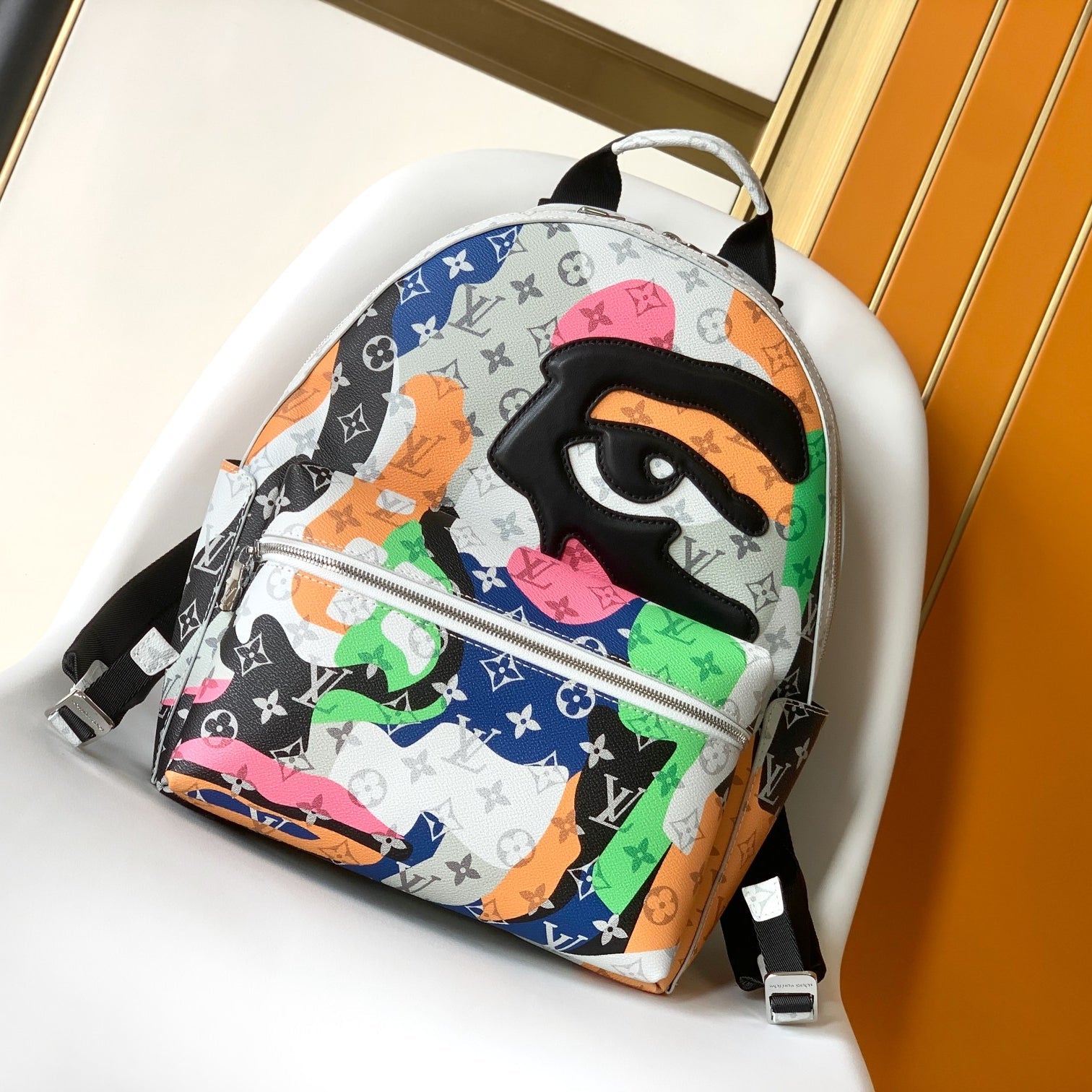 Louis Vuitton Discovery Small Backpack - Rtrait Collection | Monogram Canvas & Leather Trompe-l’œil Eye Design