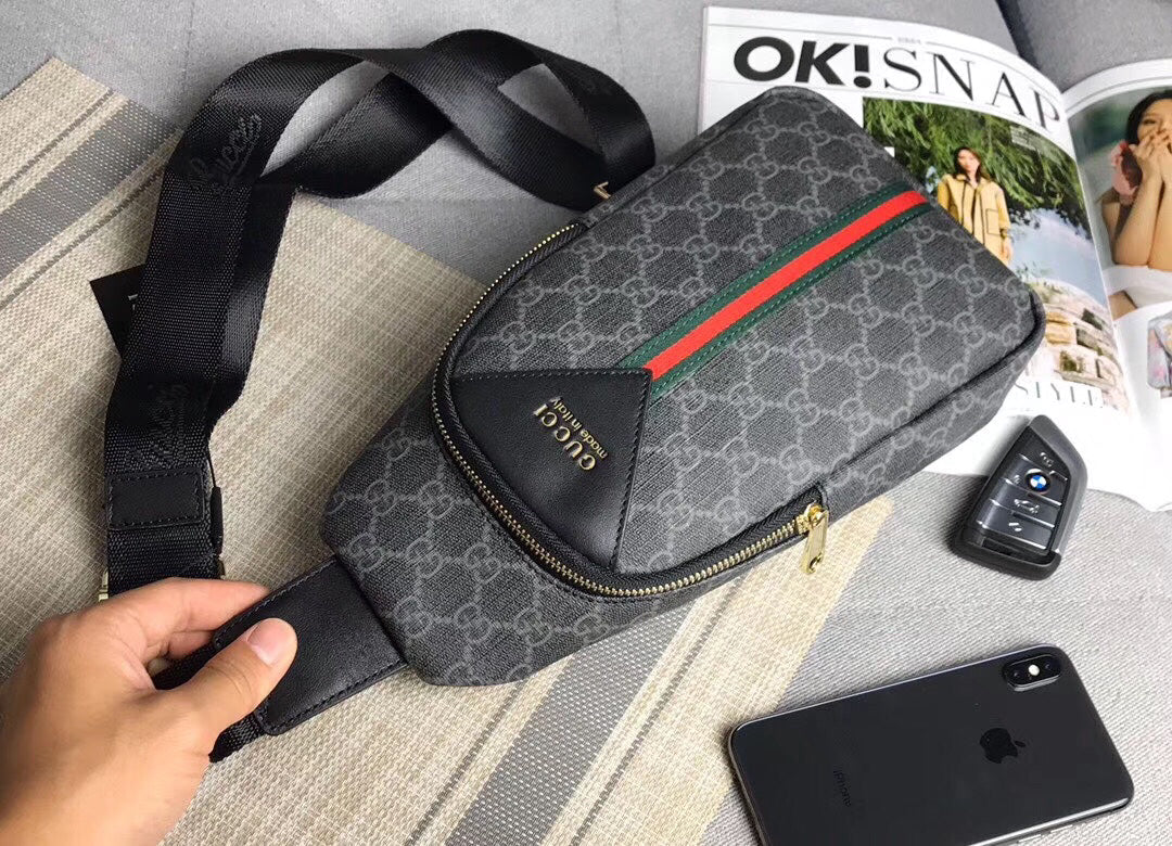 Men's Anti-Theft Crossbody Bag | Italian Full-Grain Leather | 30x17x6cm Wrist Strap Design