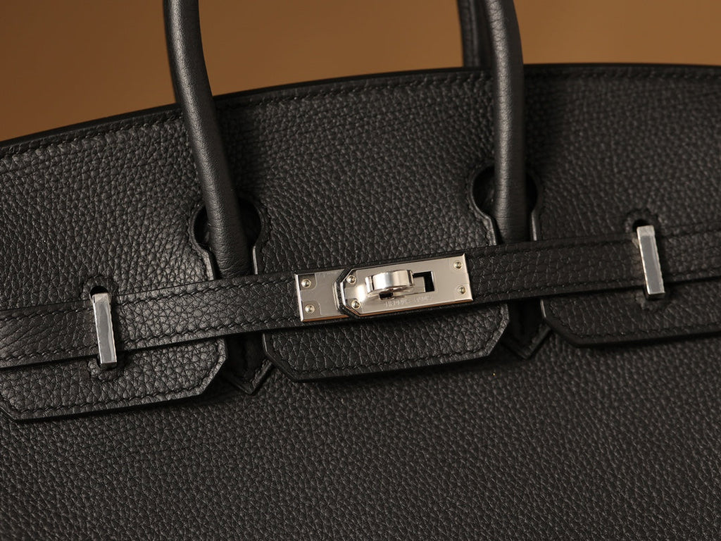 Hermès Birkin 25cm Black Silver Hardware | Original Togo Leather & European Craftsmanship, Exclusive Overstock